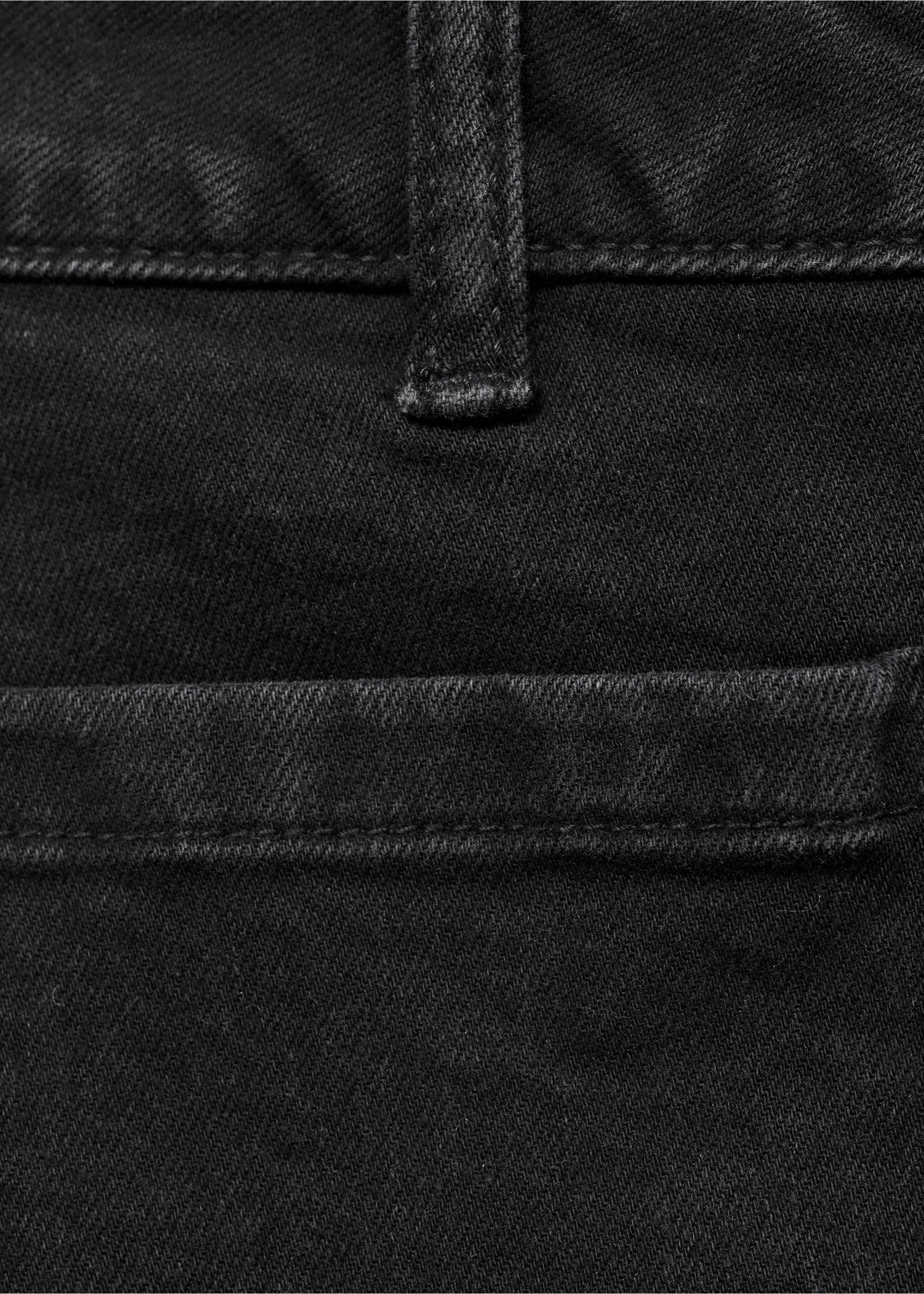 Minifalda vaquera bolsillos - Detalle del artículo 8, Denim negro. Ref: 87055725-00.