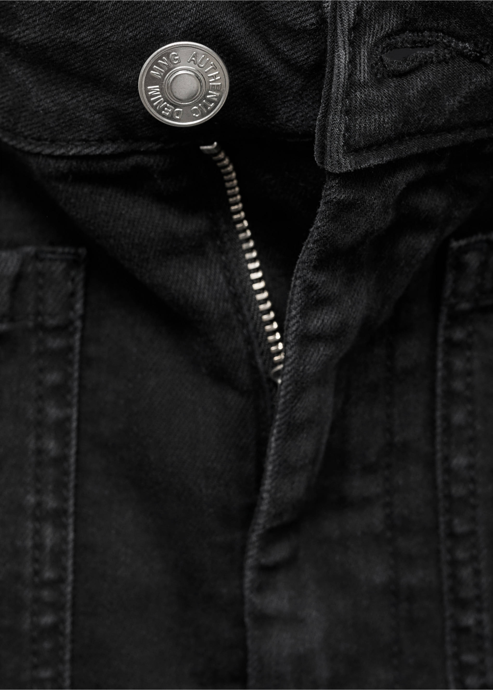 Minifalda vaquera bolsillos - Detalle del artículo 0, Denim negro. Ref: 87055725-00.