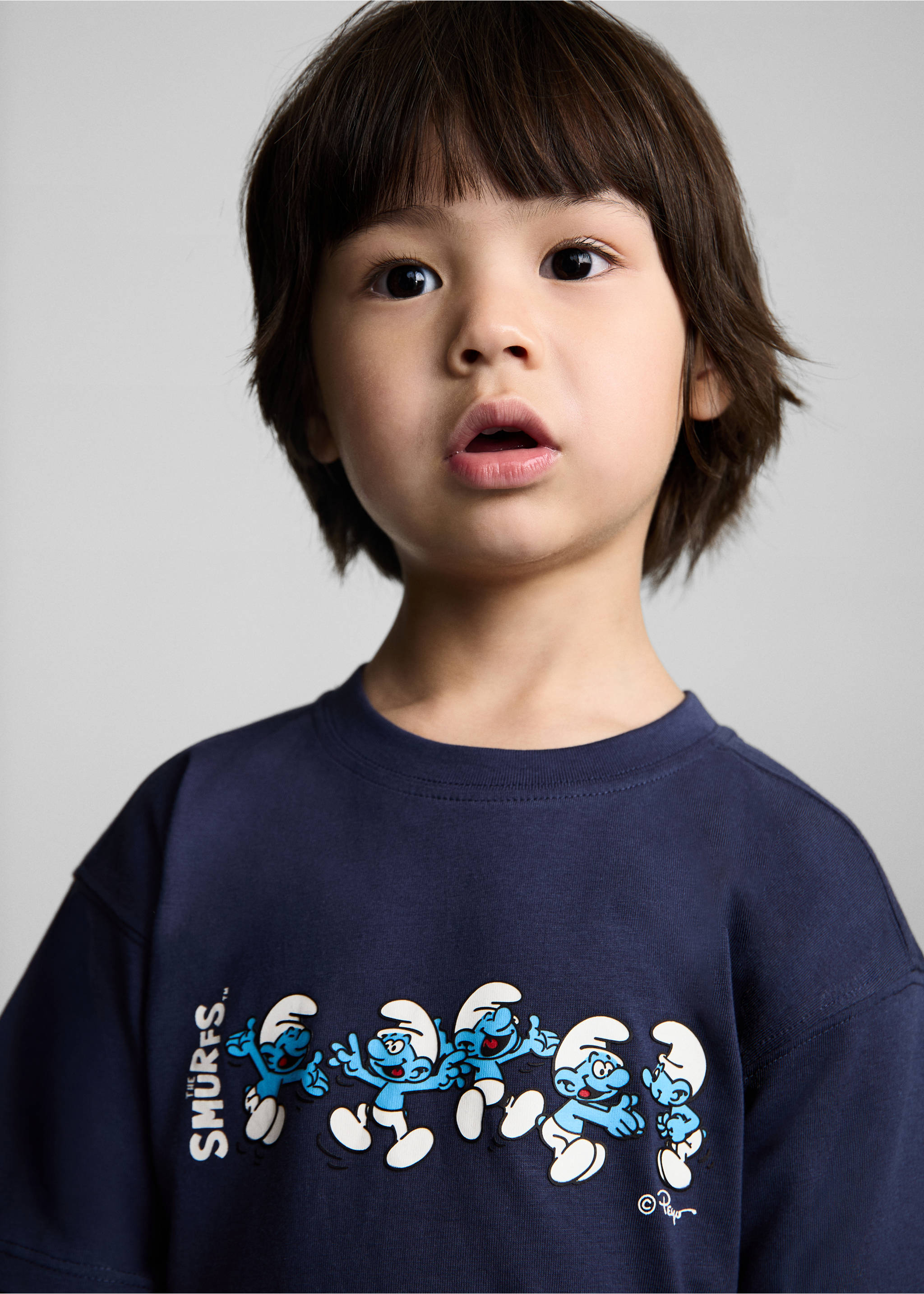 Smurfs t-shirt - Details of the article 1, Dark Navy. Ref: 87055733-00.