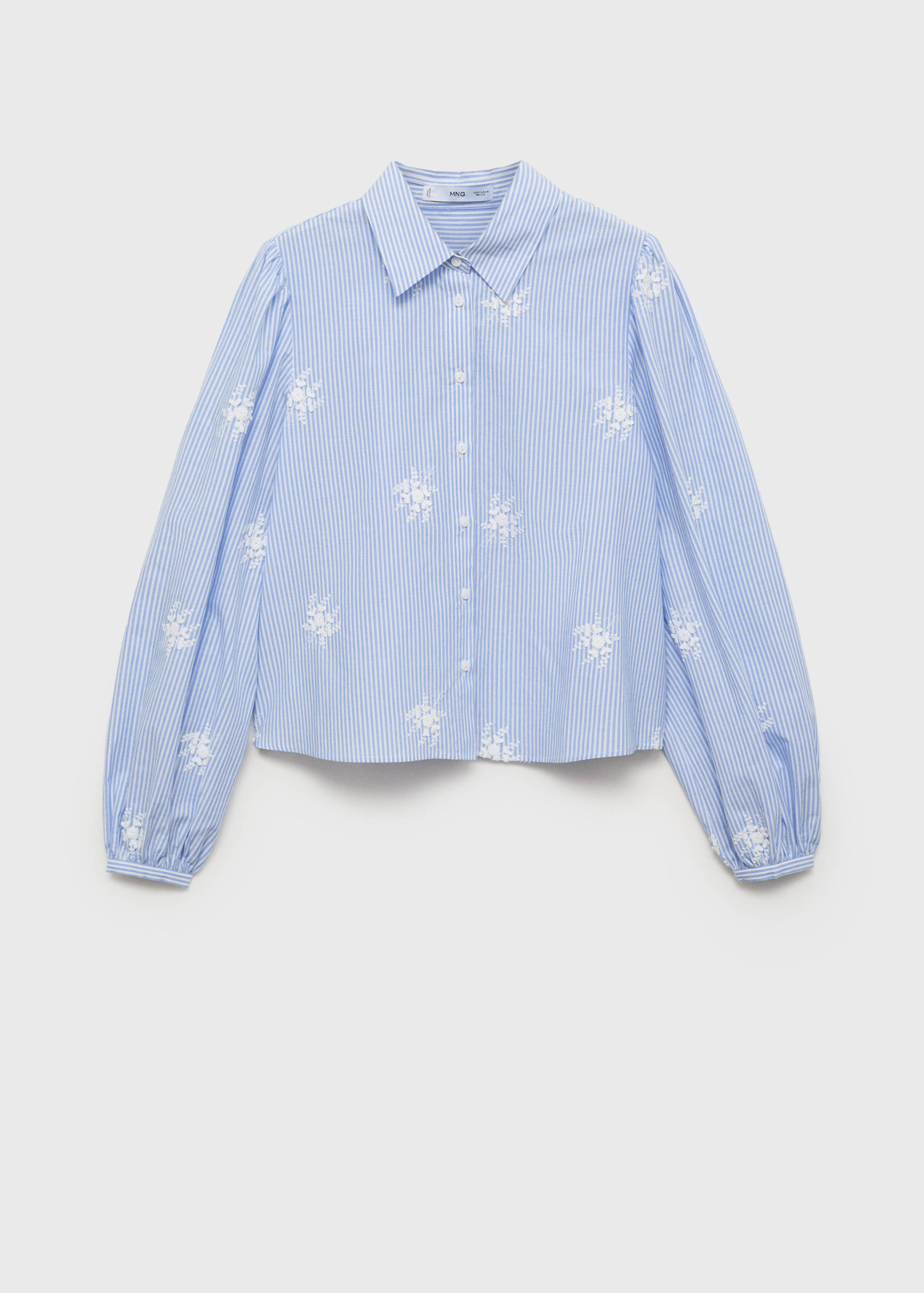 Camisa rayas bordado floral - Artículo sin modelo
