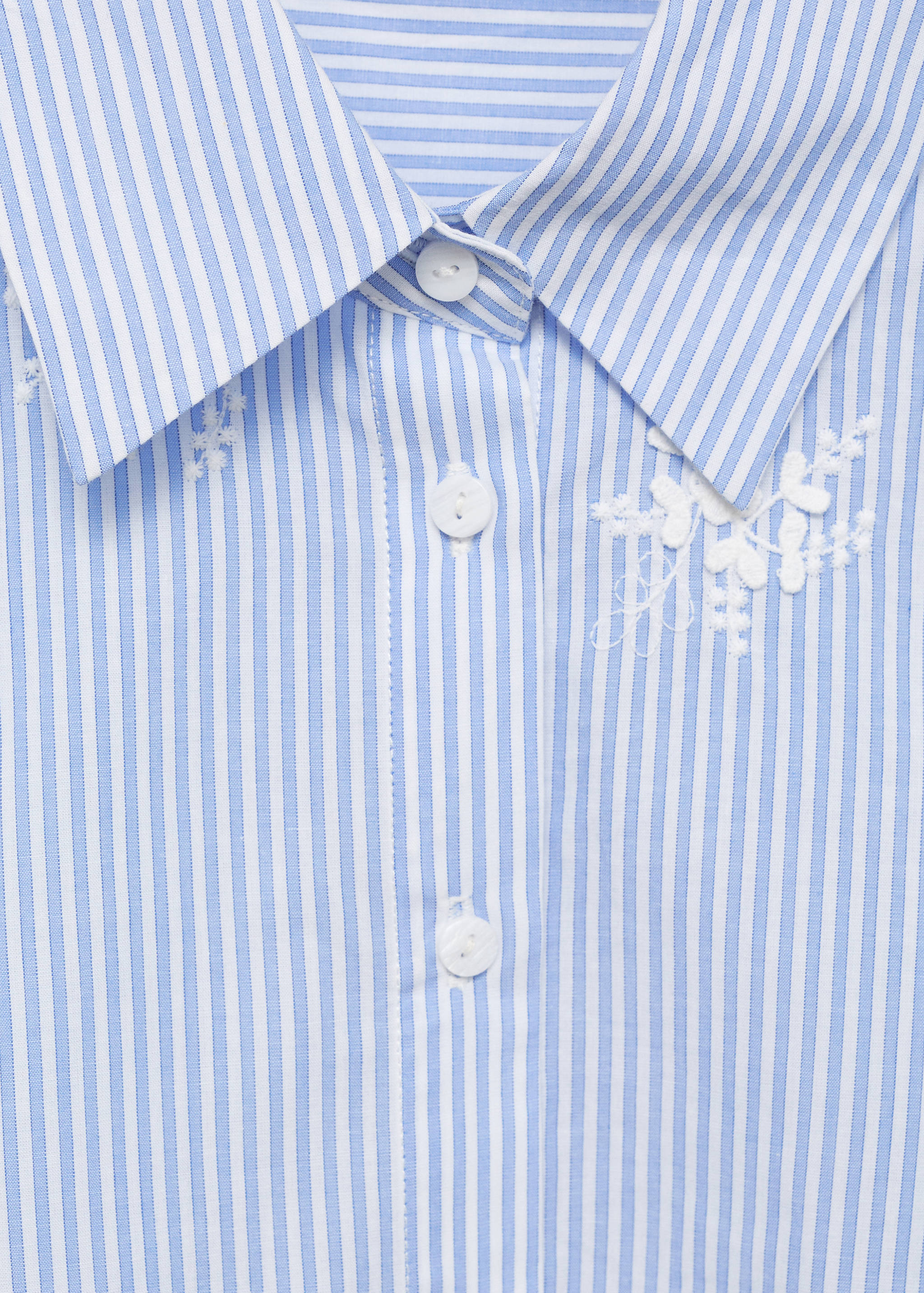 Camisa rayas bordado floral - Detalle del artículo 8