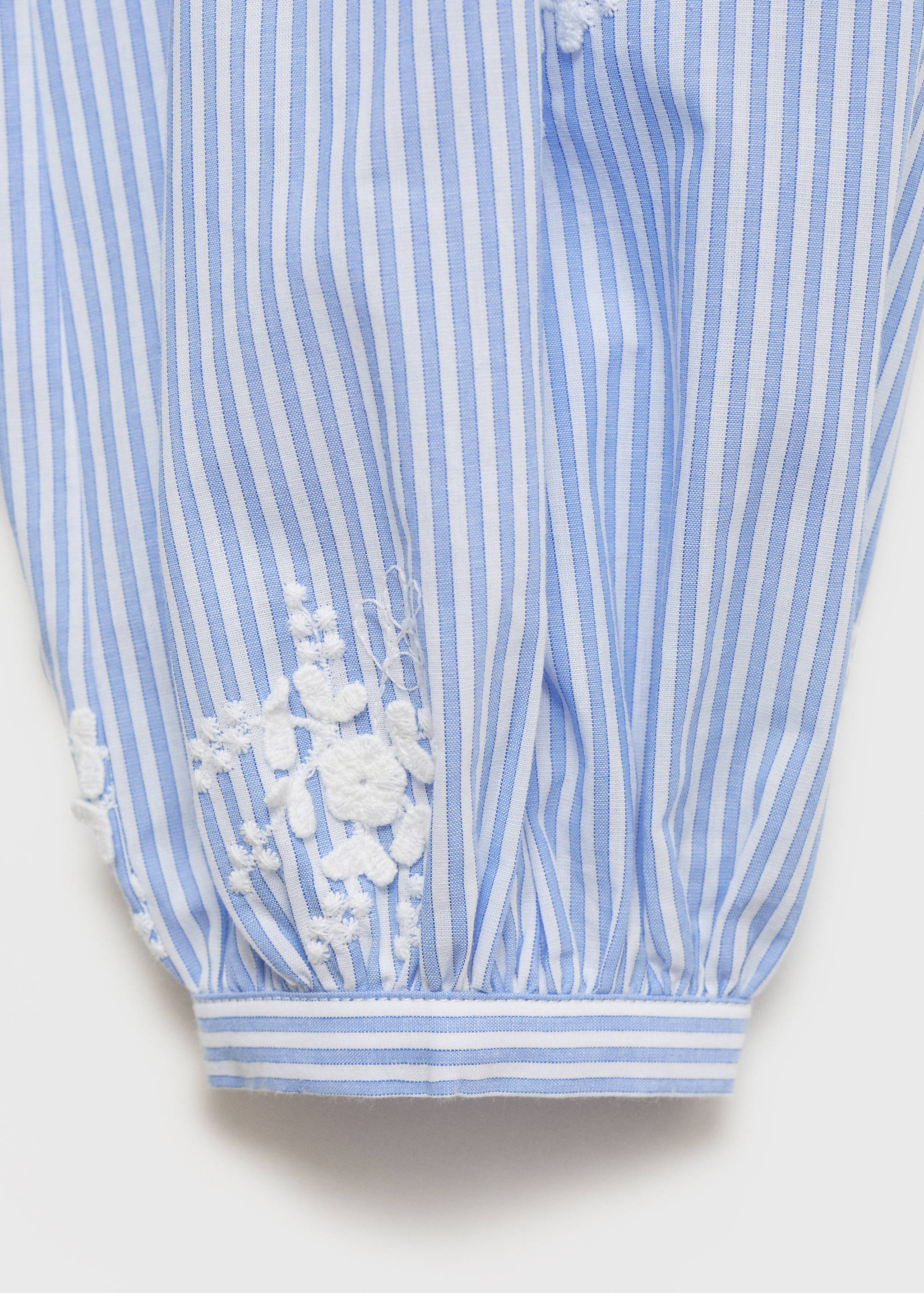 Camisa rayas bordado floral - Detalle del artículo 0