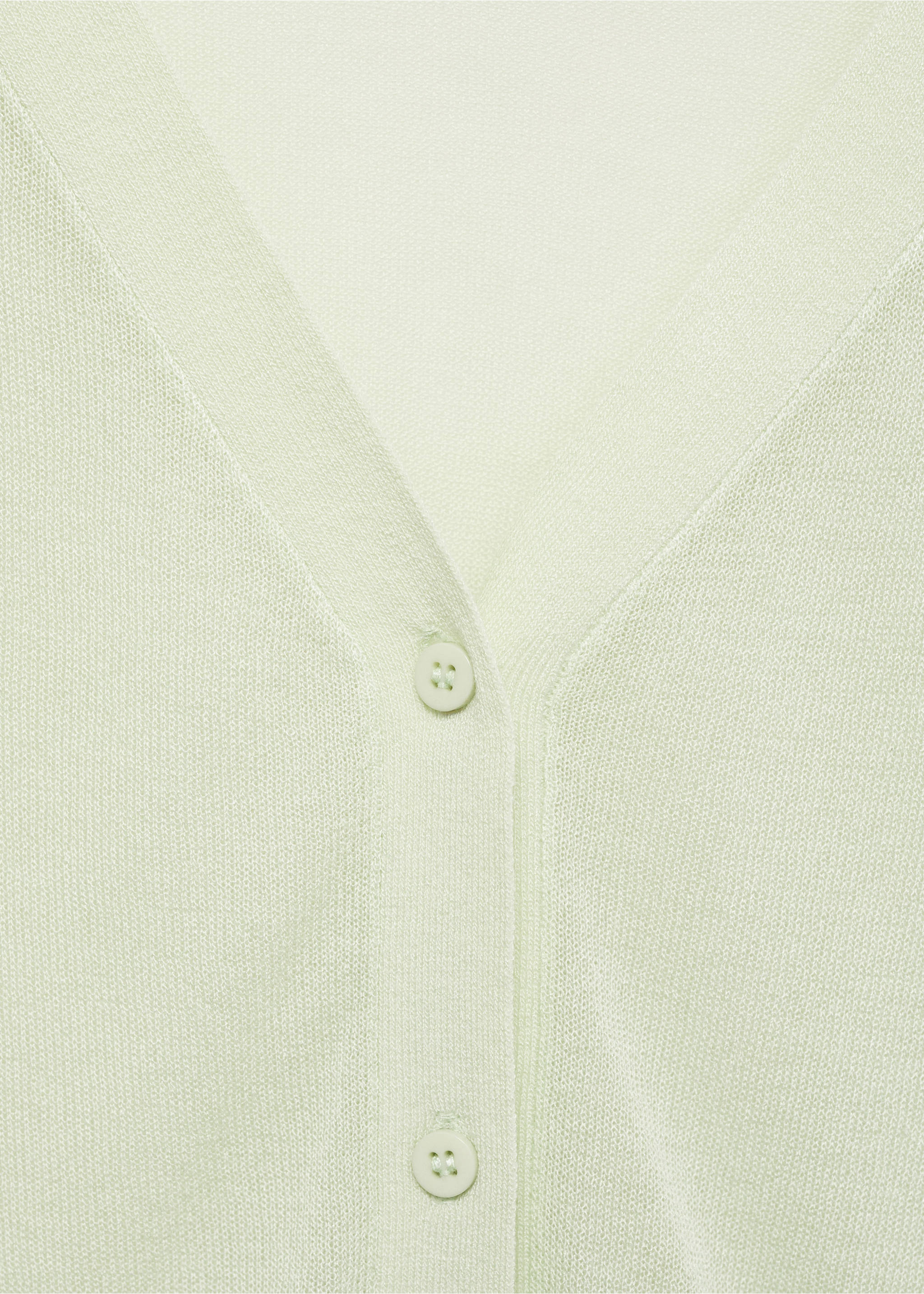 Cardigan crop maille semi-transparent - Détail de l'article 8, Vert d´eau. Ref: 87055747-00.