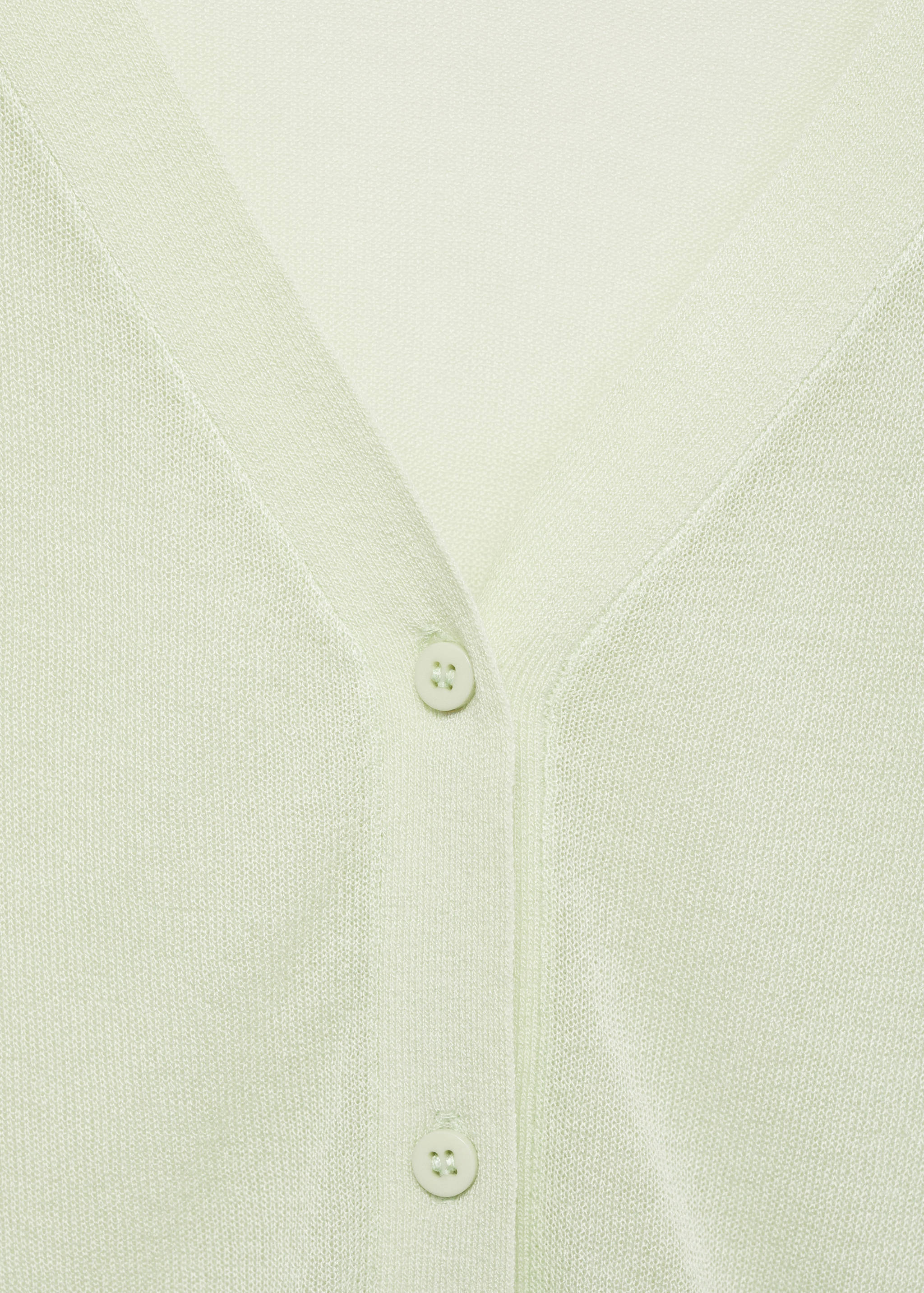 Semi-transparent cropped knitted cardigan - Details of the article 8