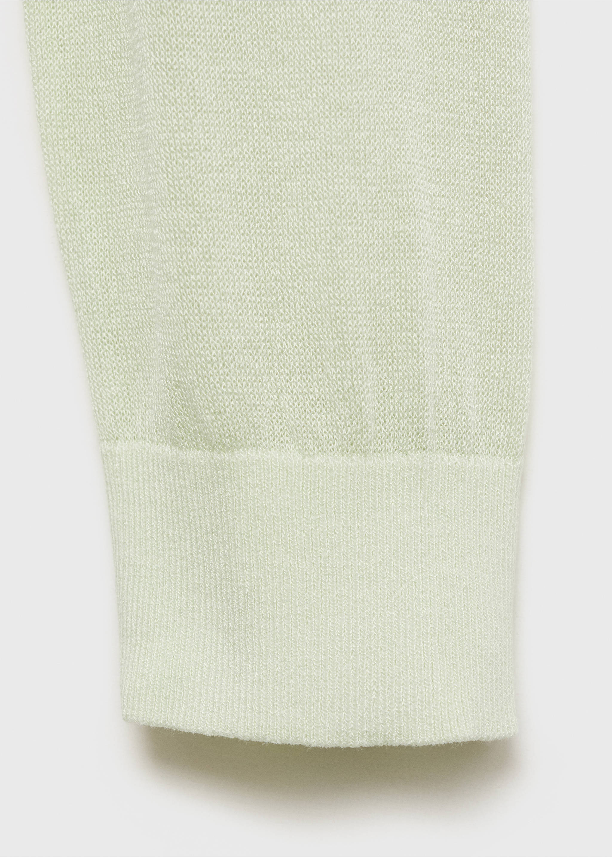 Cardigan crop maille semi-transparent - Détail de l'article 0, Vert d´eau. Ref: 87055747-00.