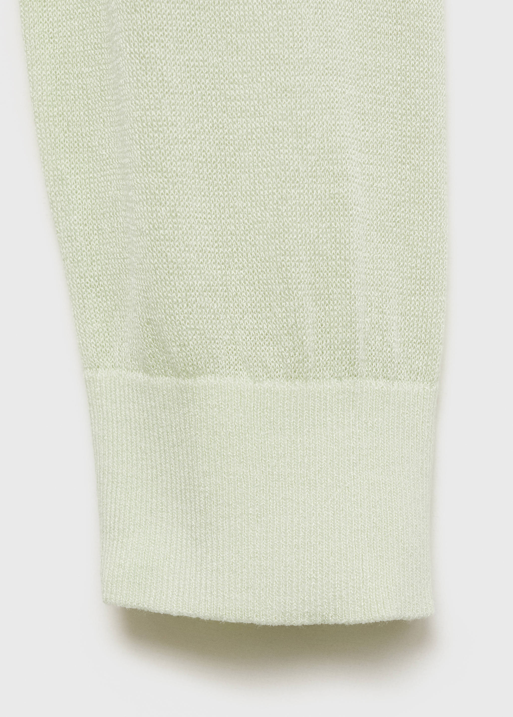 Semi-transparent cropped knitted cardigan - Details of the article 0