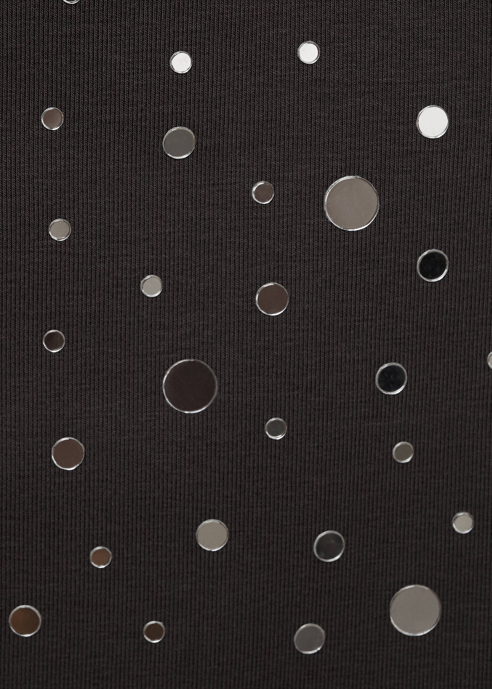 Cotton top with sequin detail - Details of the article 0
