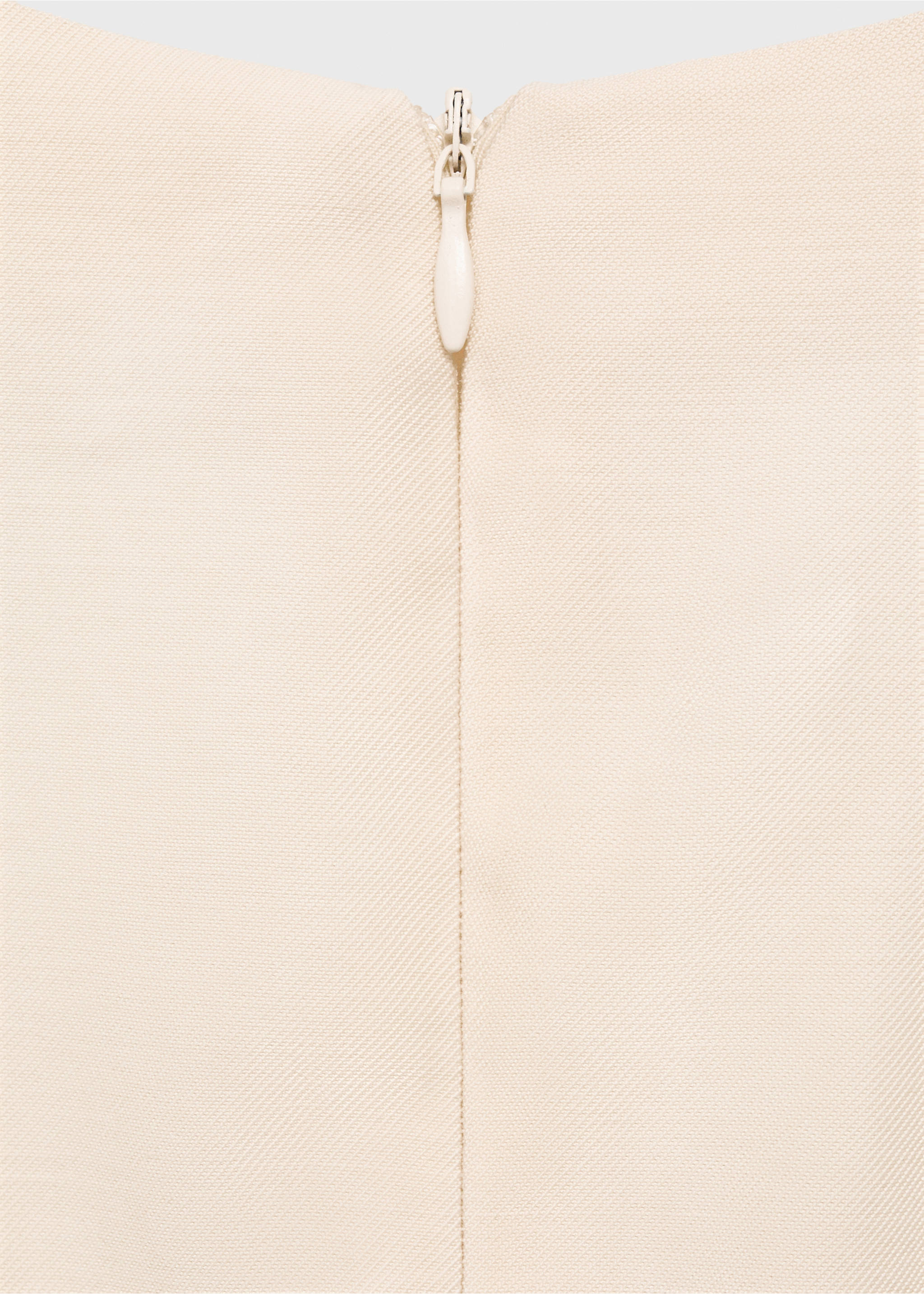 Long jumpsuit with belt and buckle - Details of the article 0, Ecru. Ref: 87055754-00.