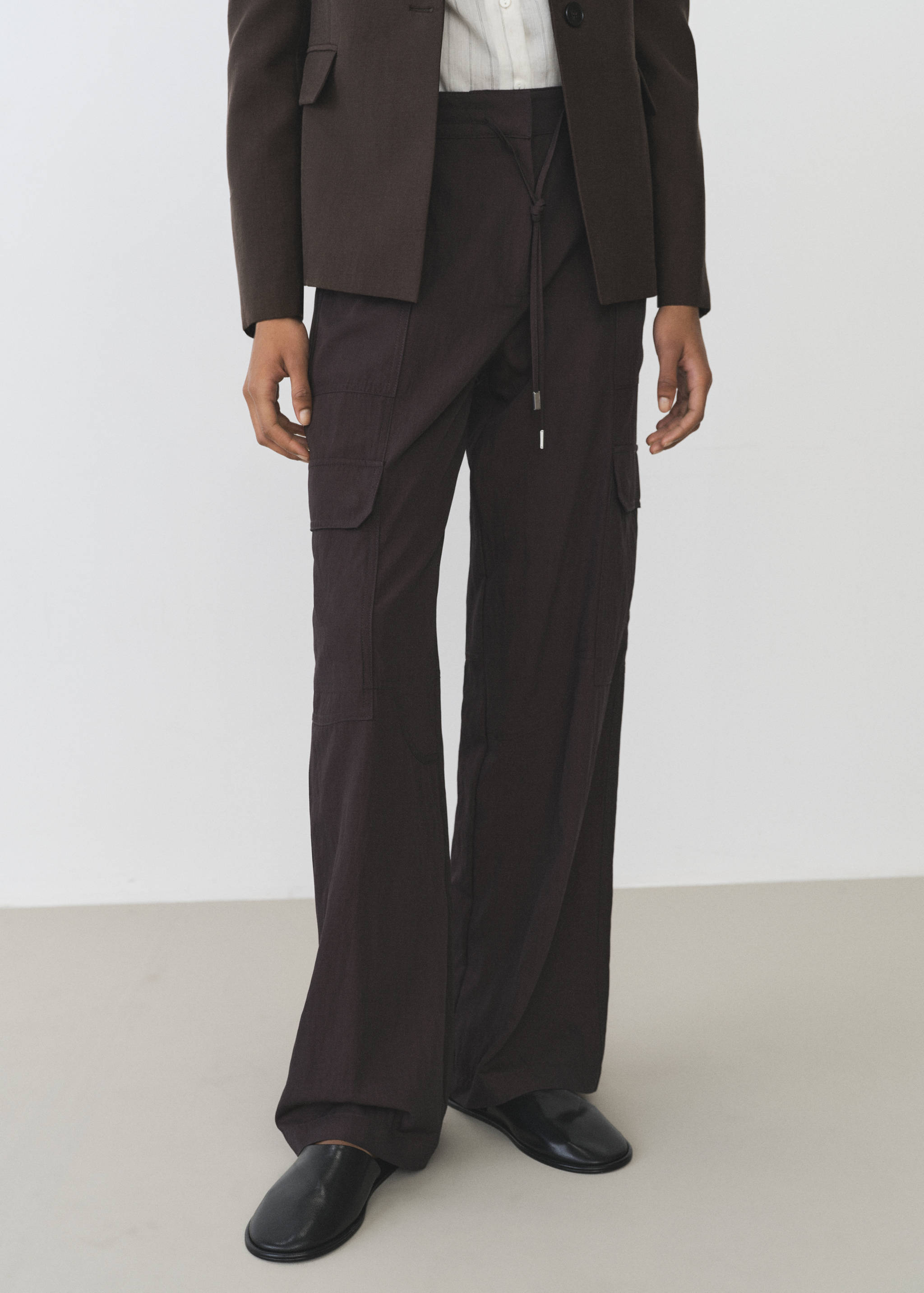 Soft cargo trousers - Medium plane