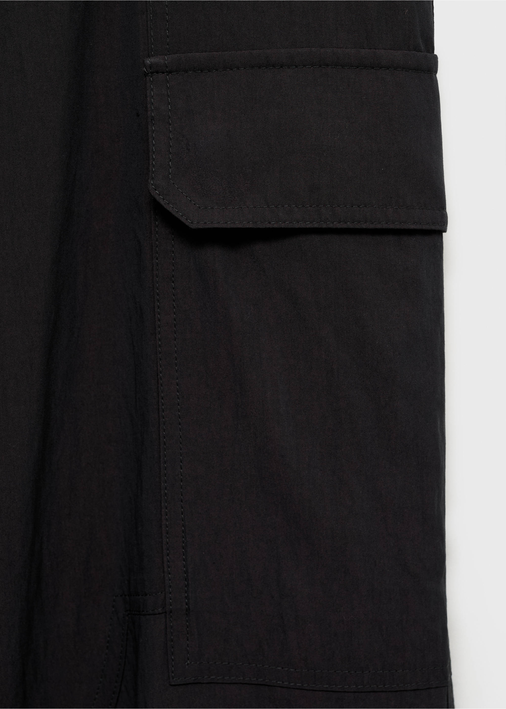 Soft cargo trousers - Details of the article 0, Charcoal. Ref: 87055756-00.
