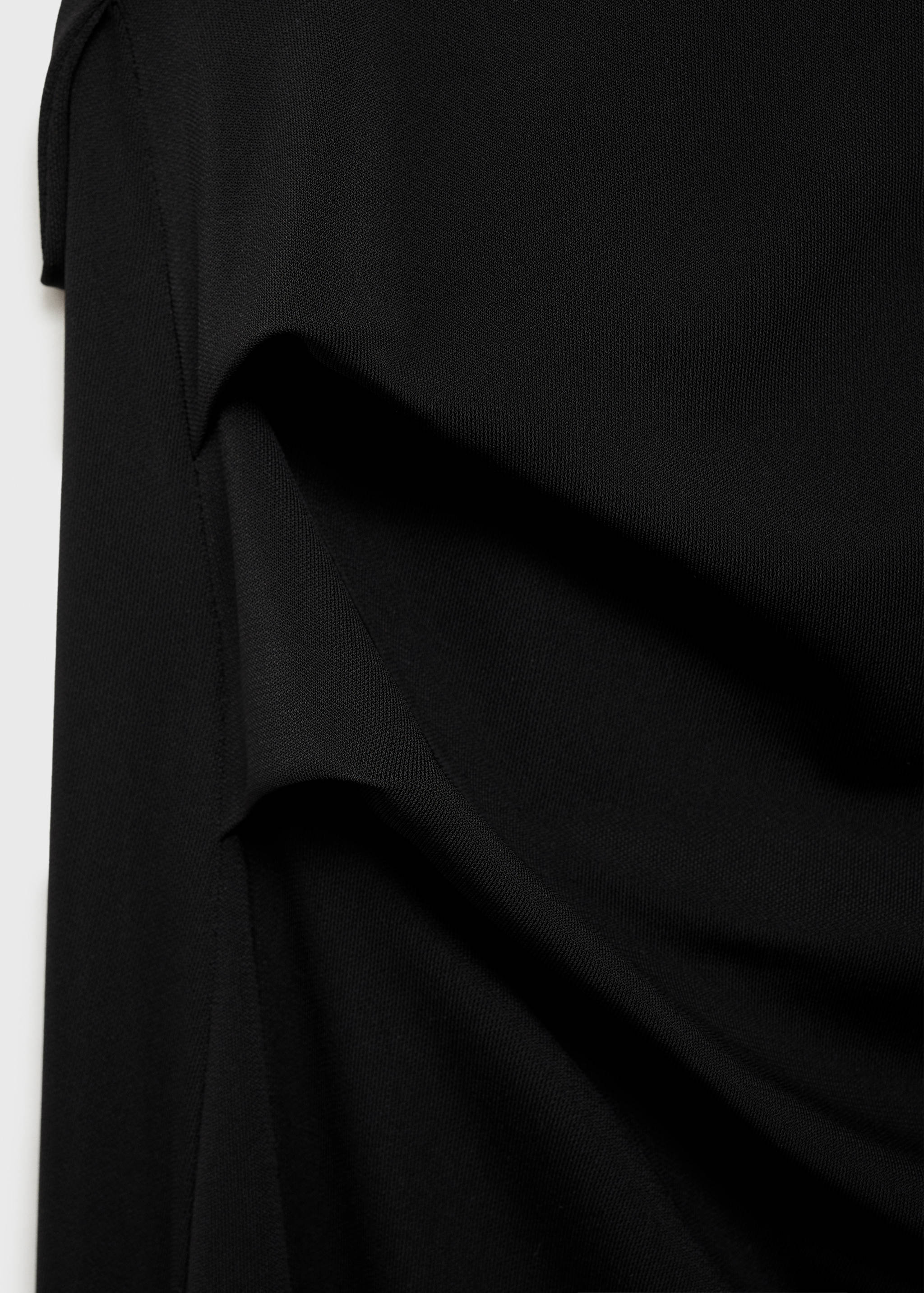 Draped dress with side-slit - Details of the article 0