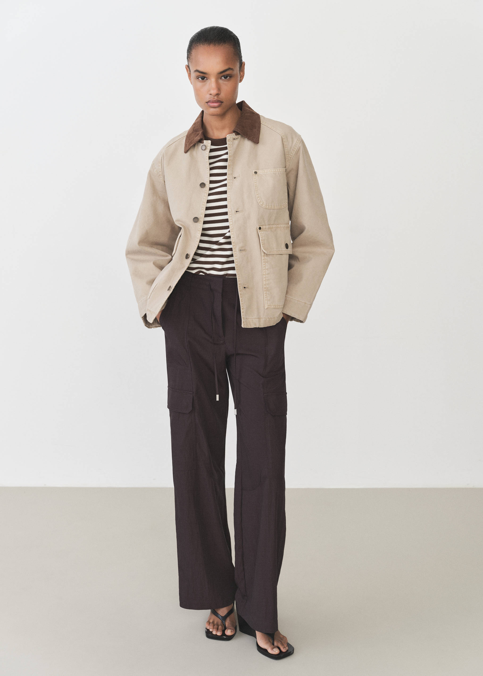 Striped short-sleeved t-shirt - General plane