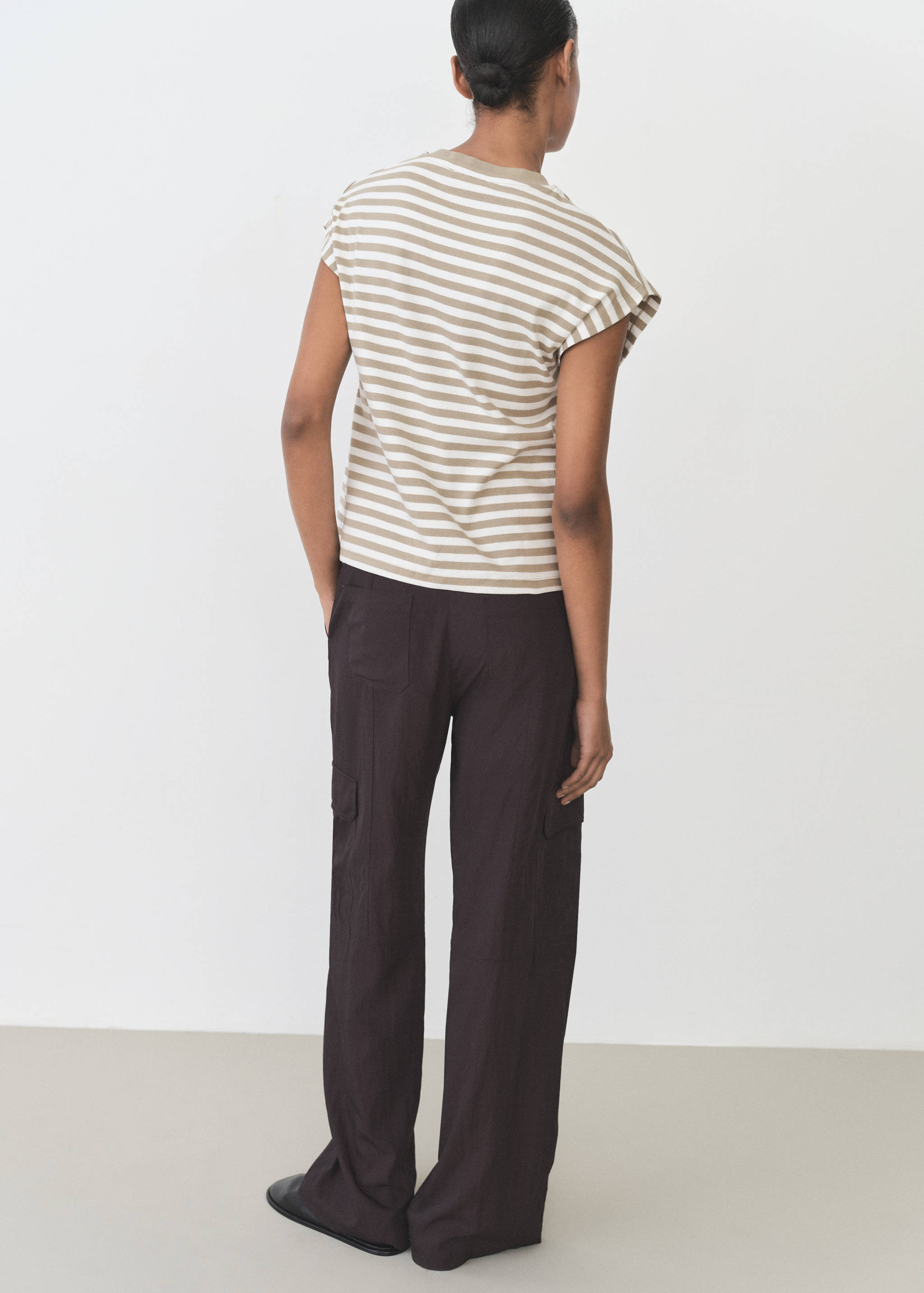 Maglietta maniche corte righe - Retro dell'articolo