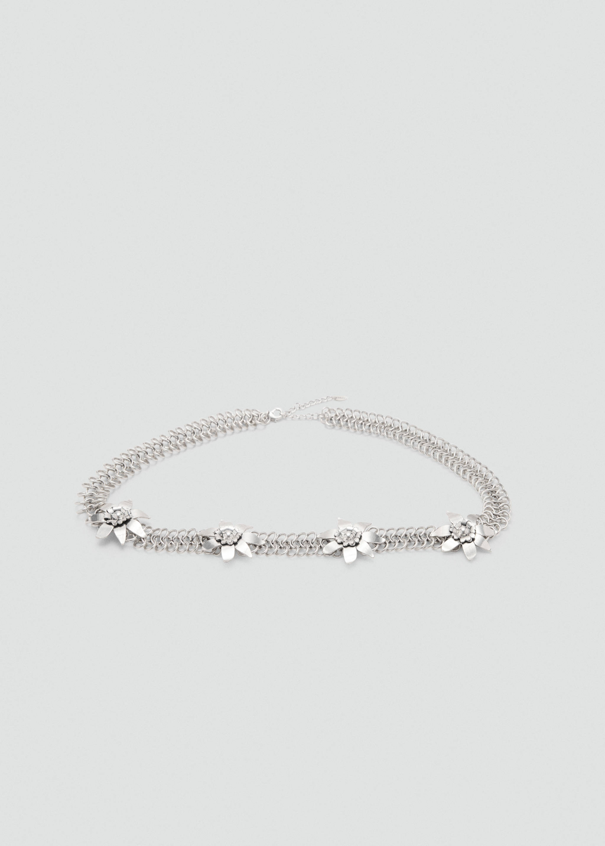 Metallic flower chain belt - Article without model
