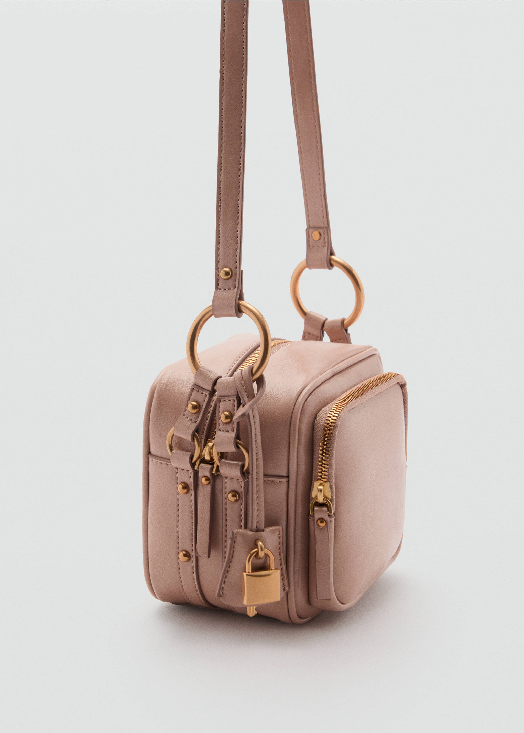 Square crossbody bag - Medium plane, Pale Pink. Ref: 87055761-00.