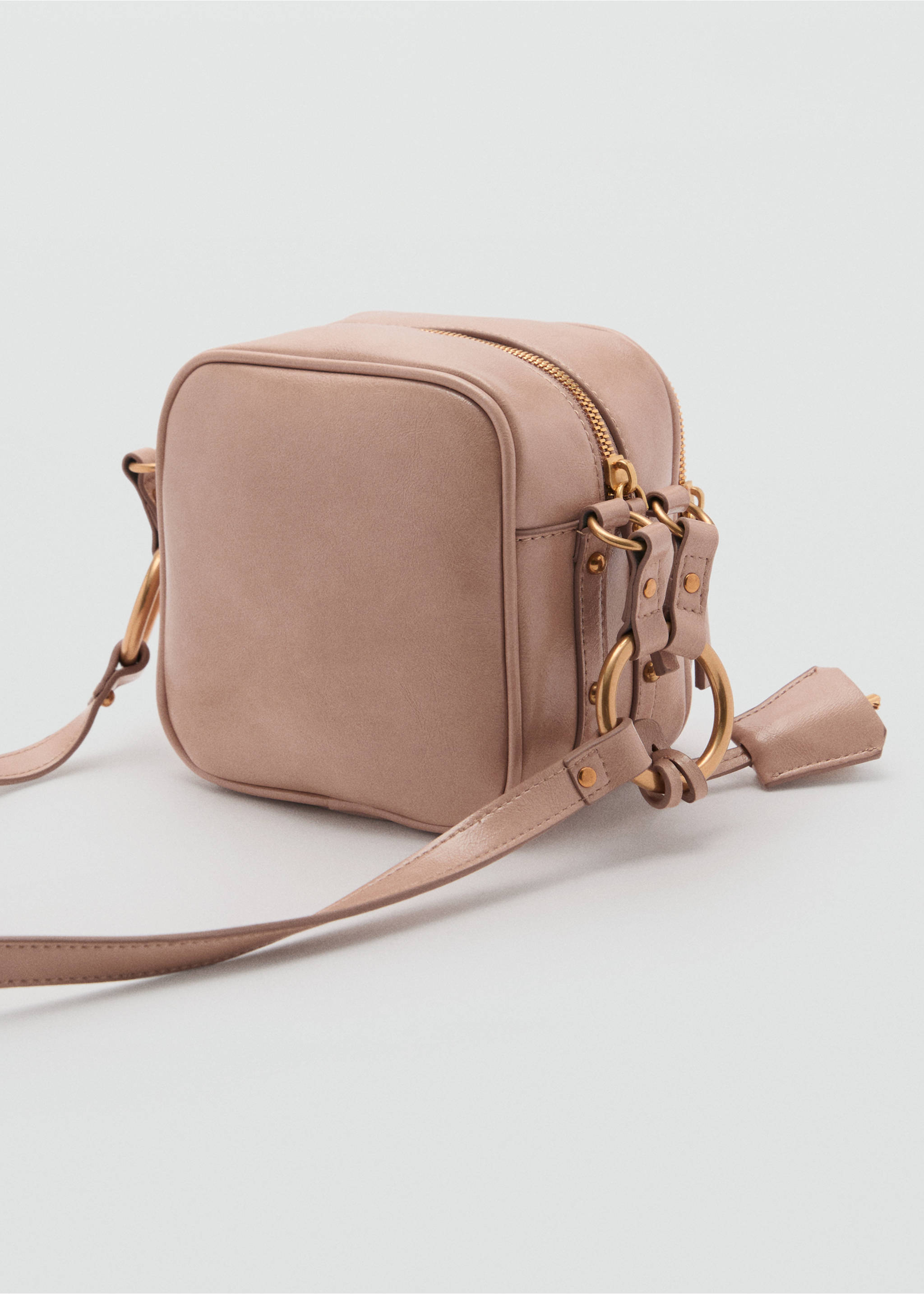 Square crossbody bag - Details of the article 1, Pale Pink. Ref: 87055761-00.