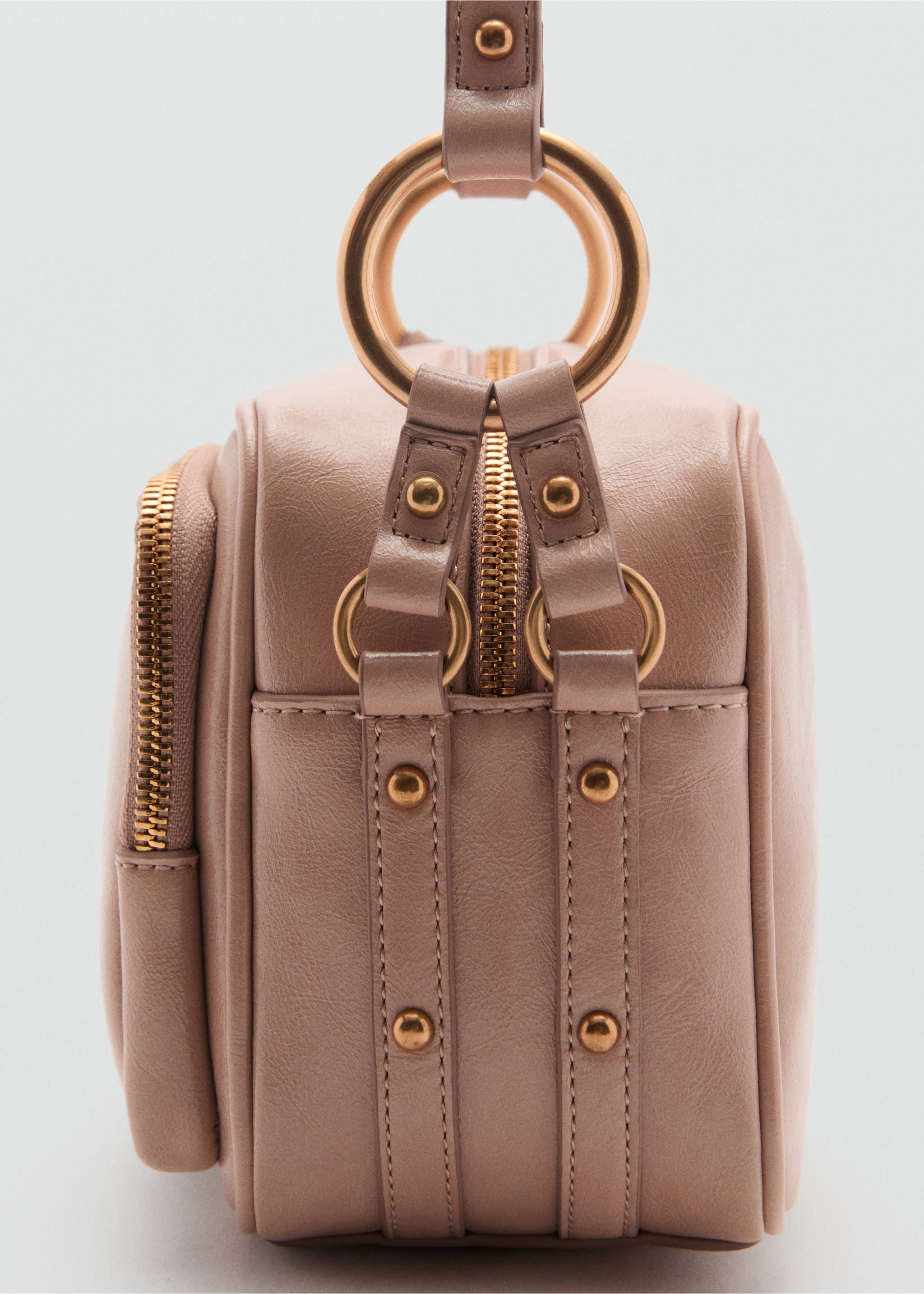 Square crossbody bag - Details of the article 2, Pale Pink. Ref: 87055761-00.