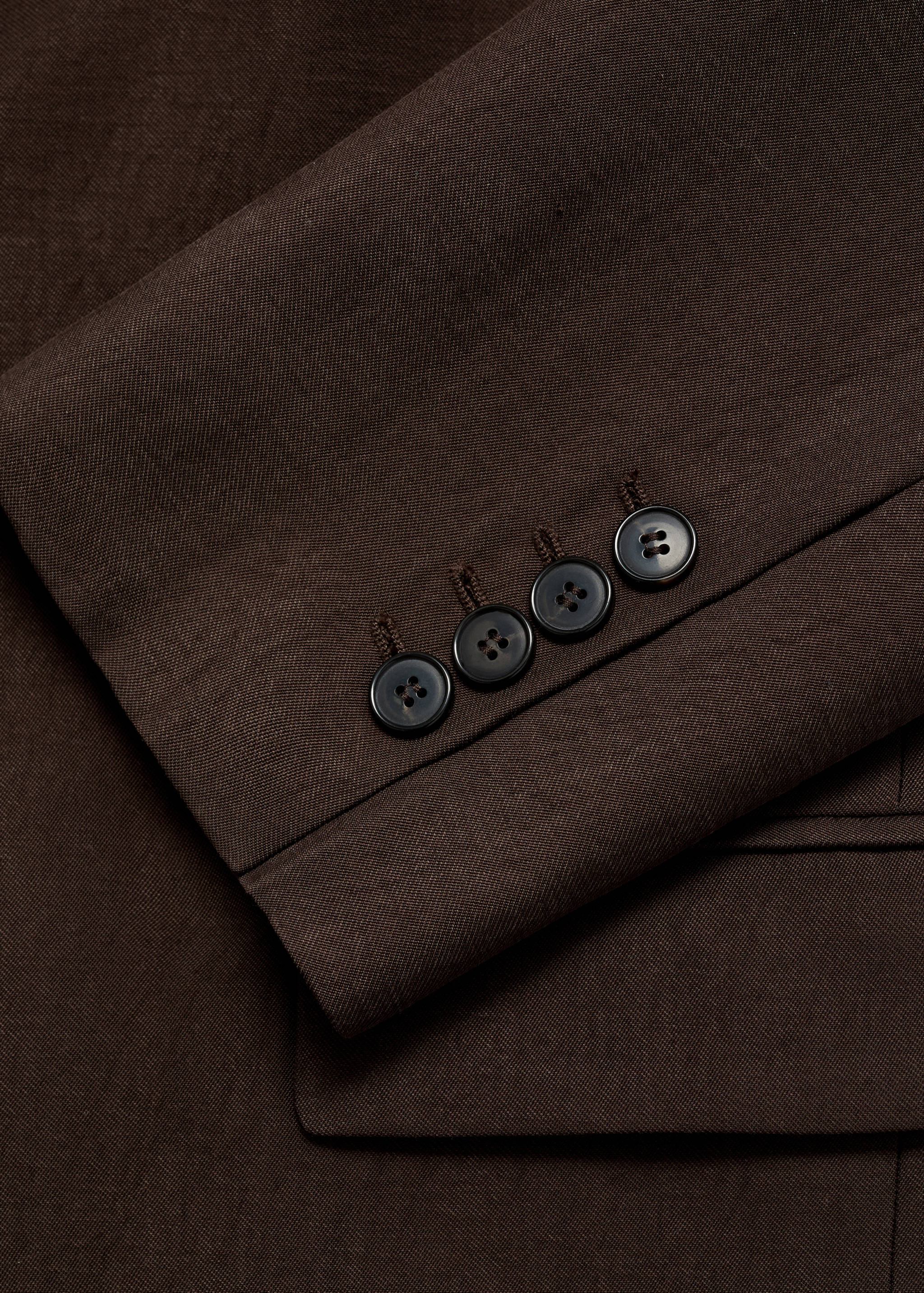 Blazer recta traje lyocell - Detalle del artículo 0