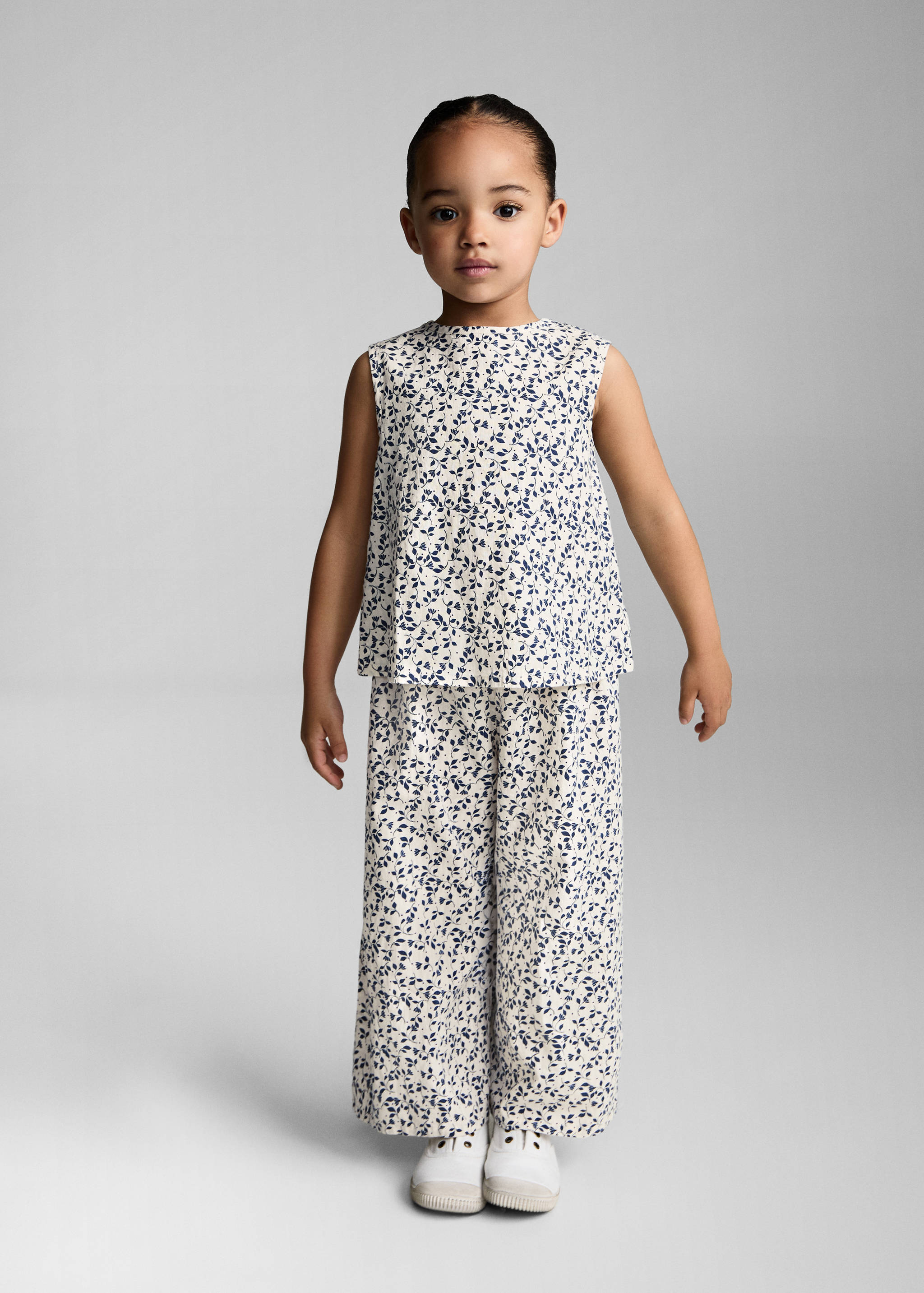 Ärmellose Printbluse - Allgemeine Ansicht