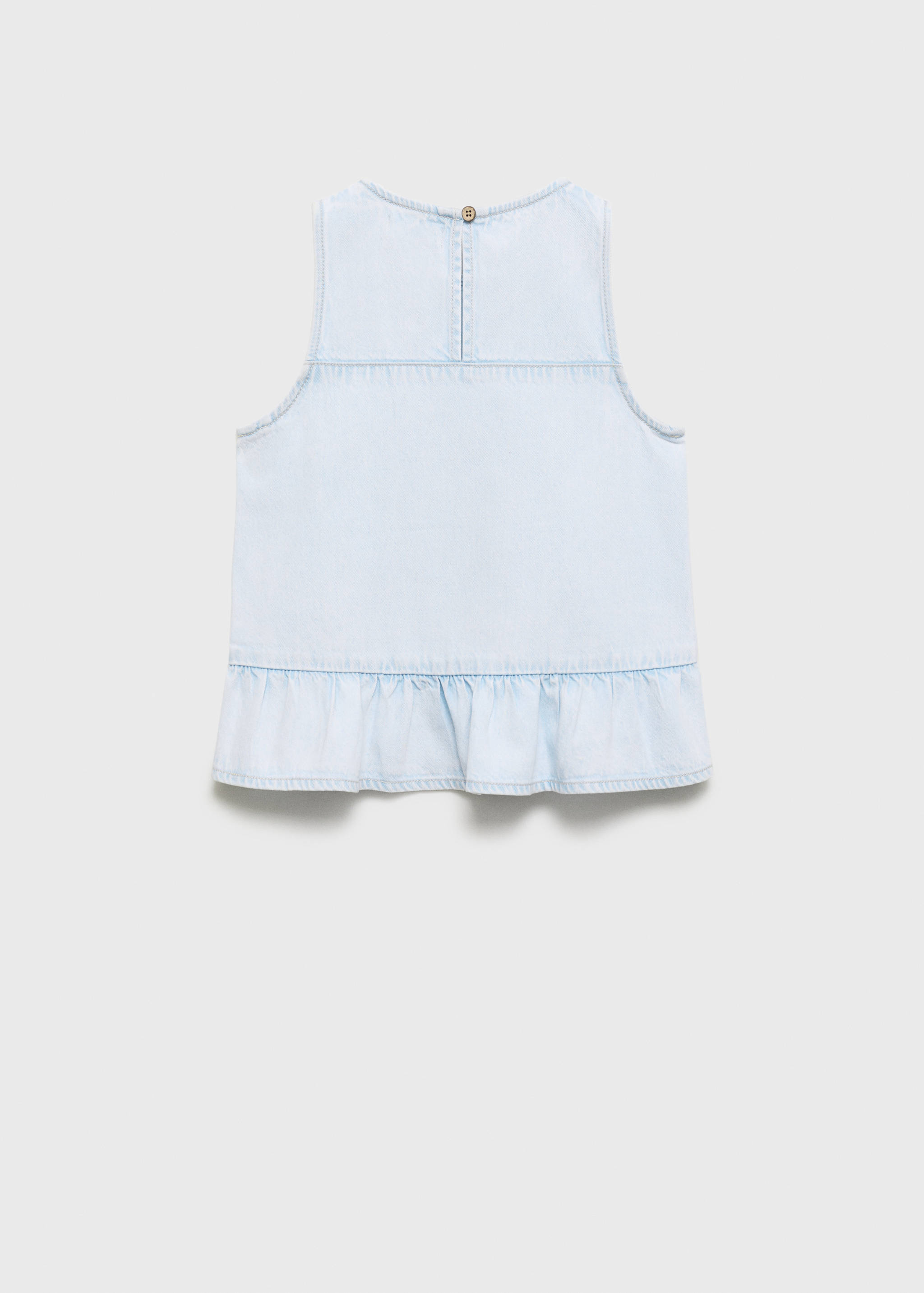 Blusa denim volante - Reverso del artículo