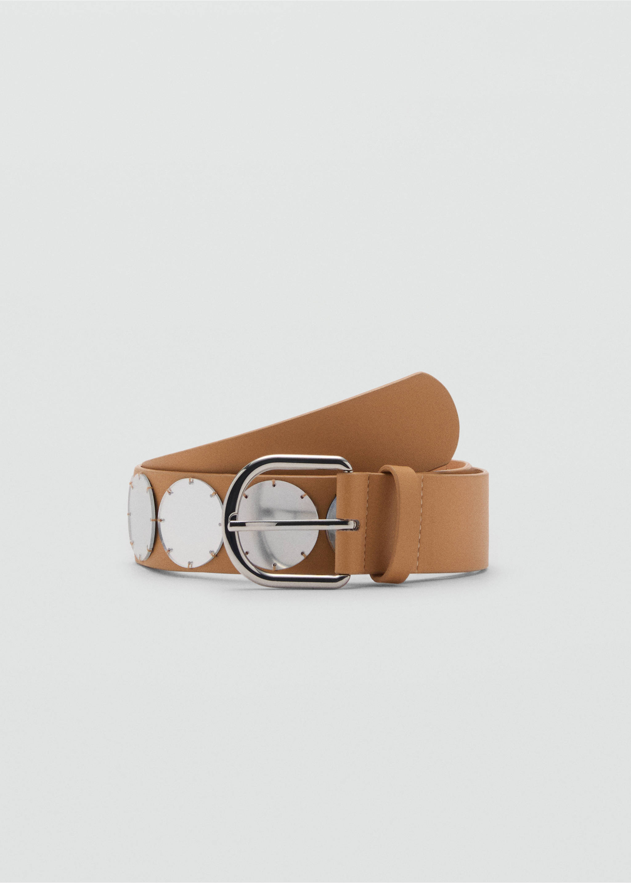 Combined mirror belt - Article without model, Beige. Ref: 87055945-00.