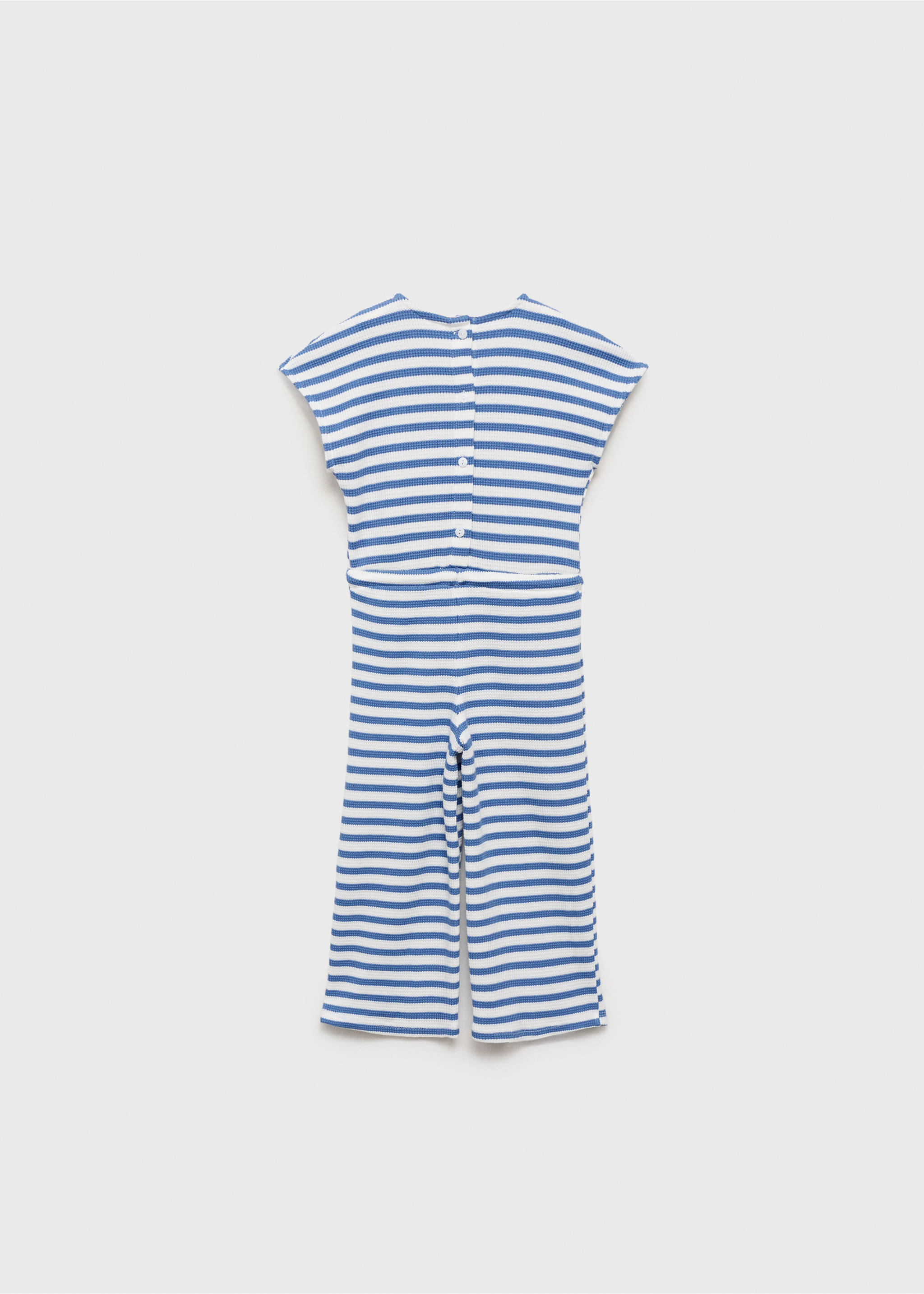 Combinaison à rayures - Verso de l’article, Bleu marine foncé. Ref: 87055948-00.