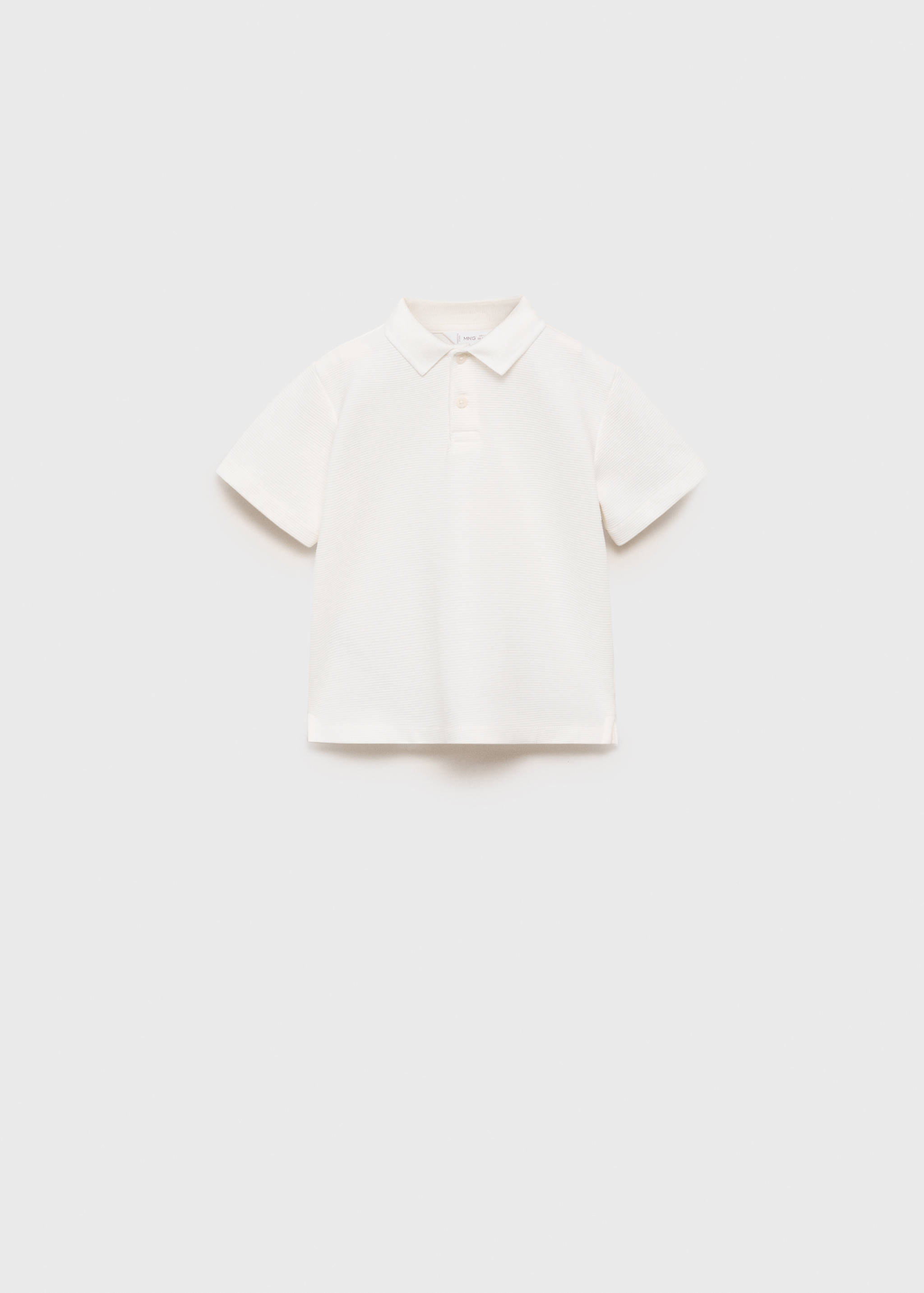 Kötött texturált pólóing - Termék modell nélkül