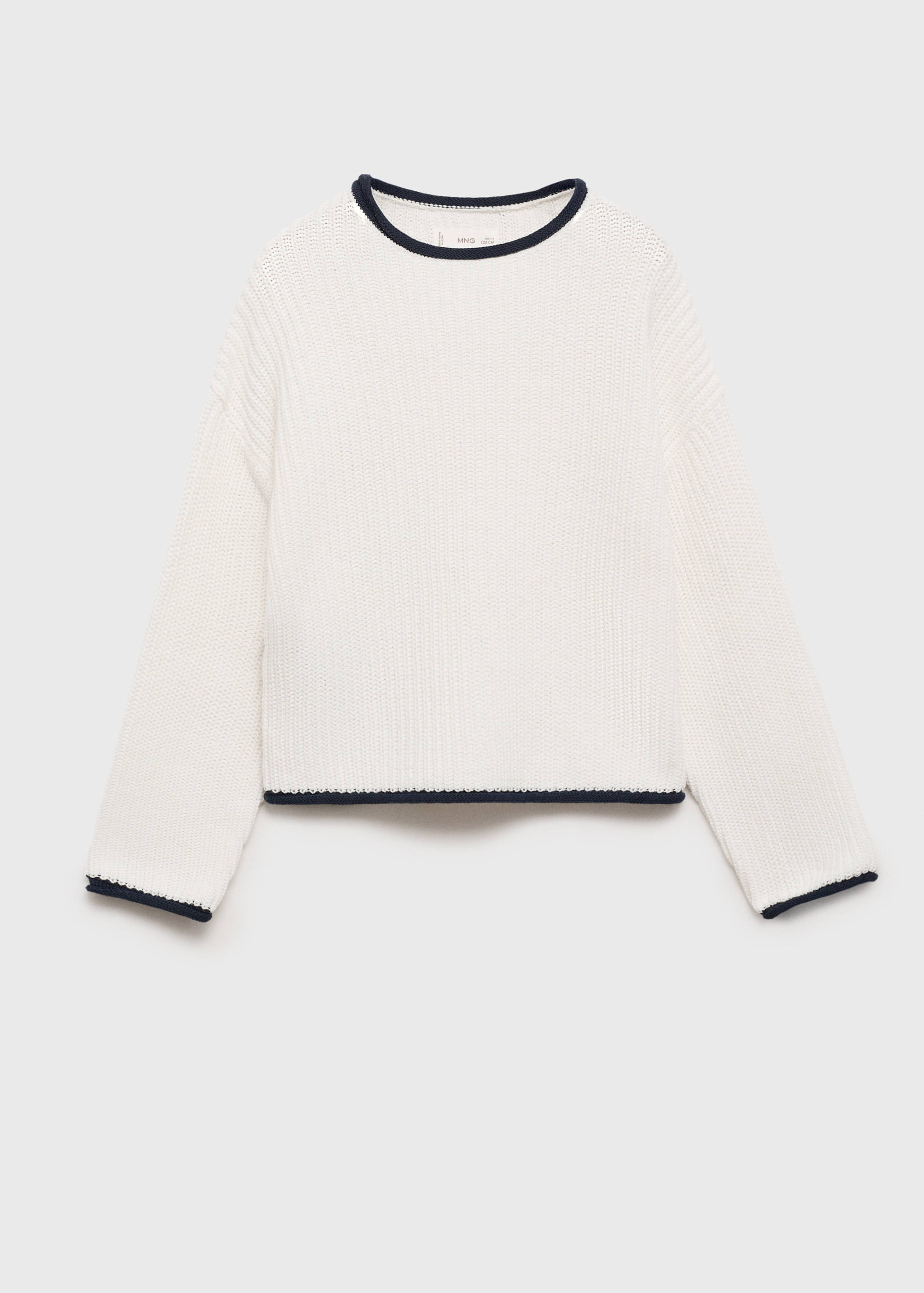 Knitted ribbed sweater - Article without model