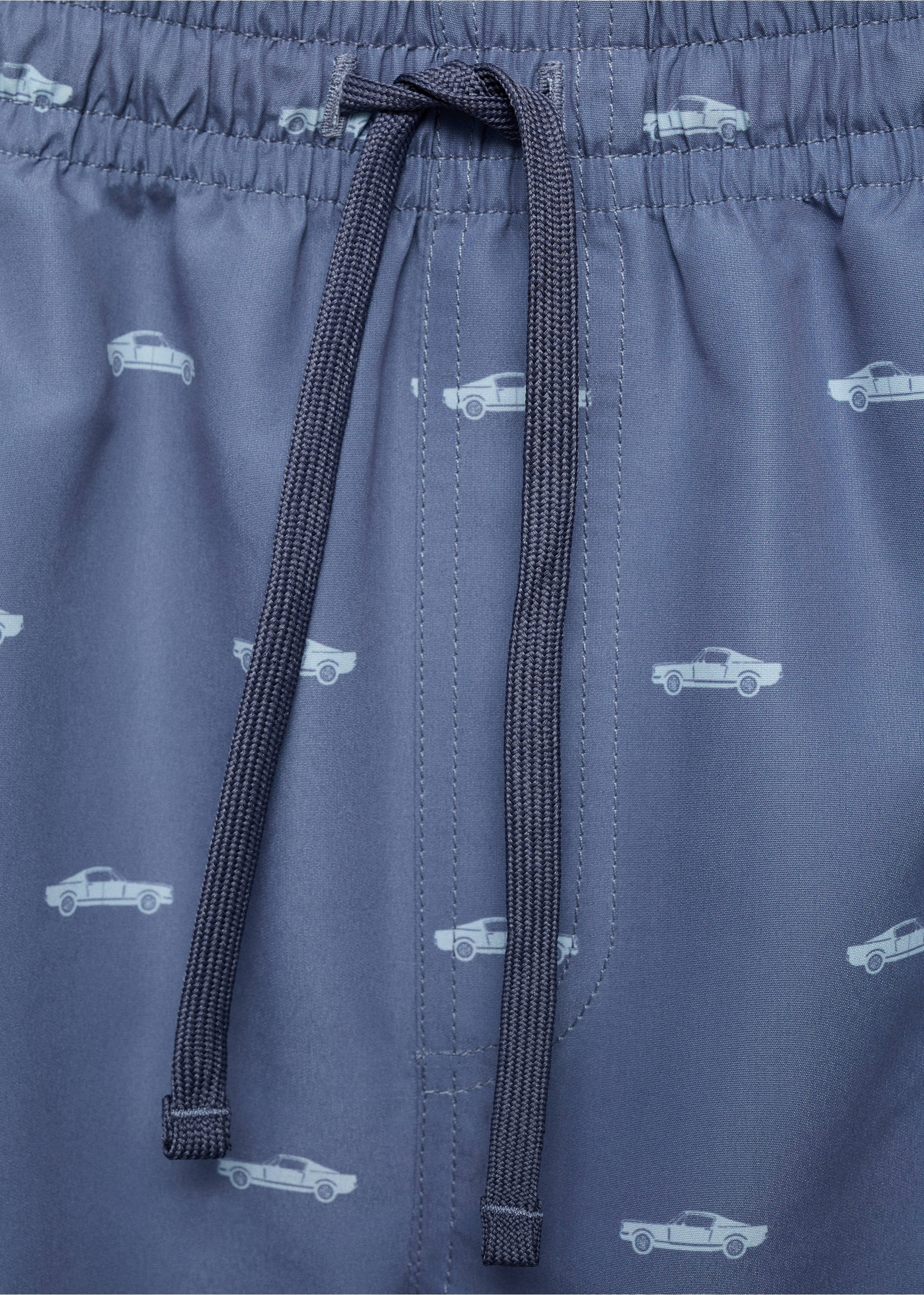 Bañador cordón estampado - Detalle del artículo 8, Verde pastel. Ref: 87055952-00.