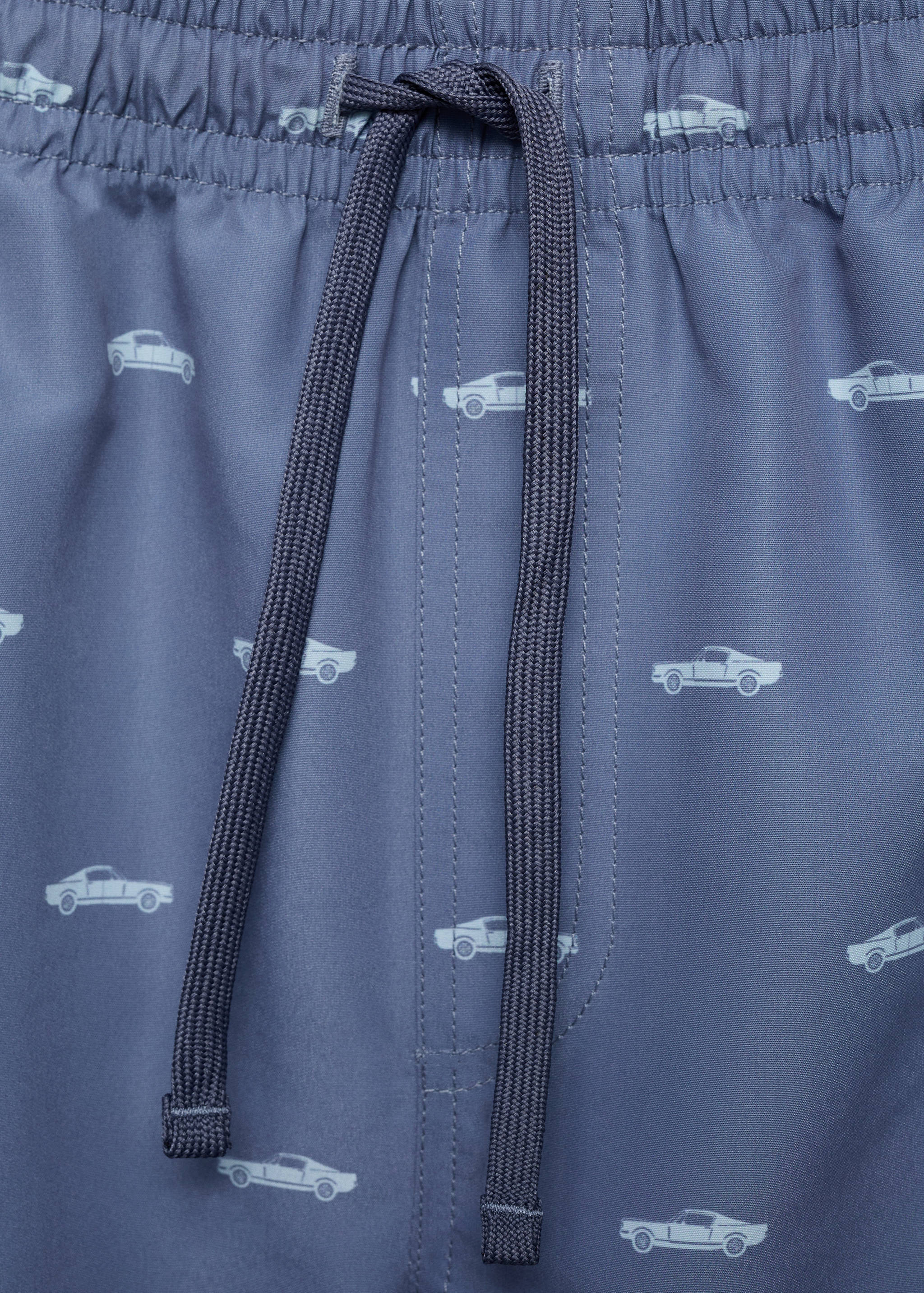 Printed swimsuit with drawstring - Details of the article 8