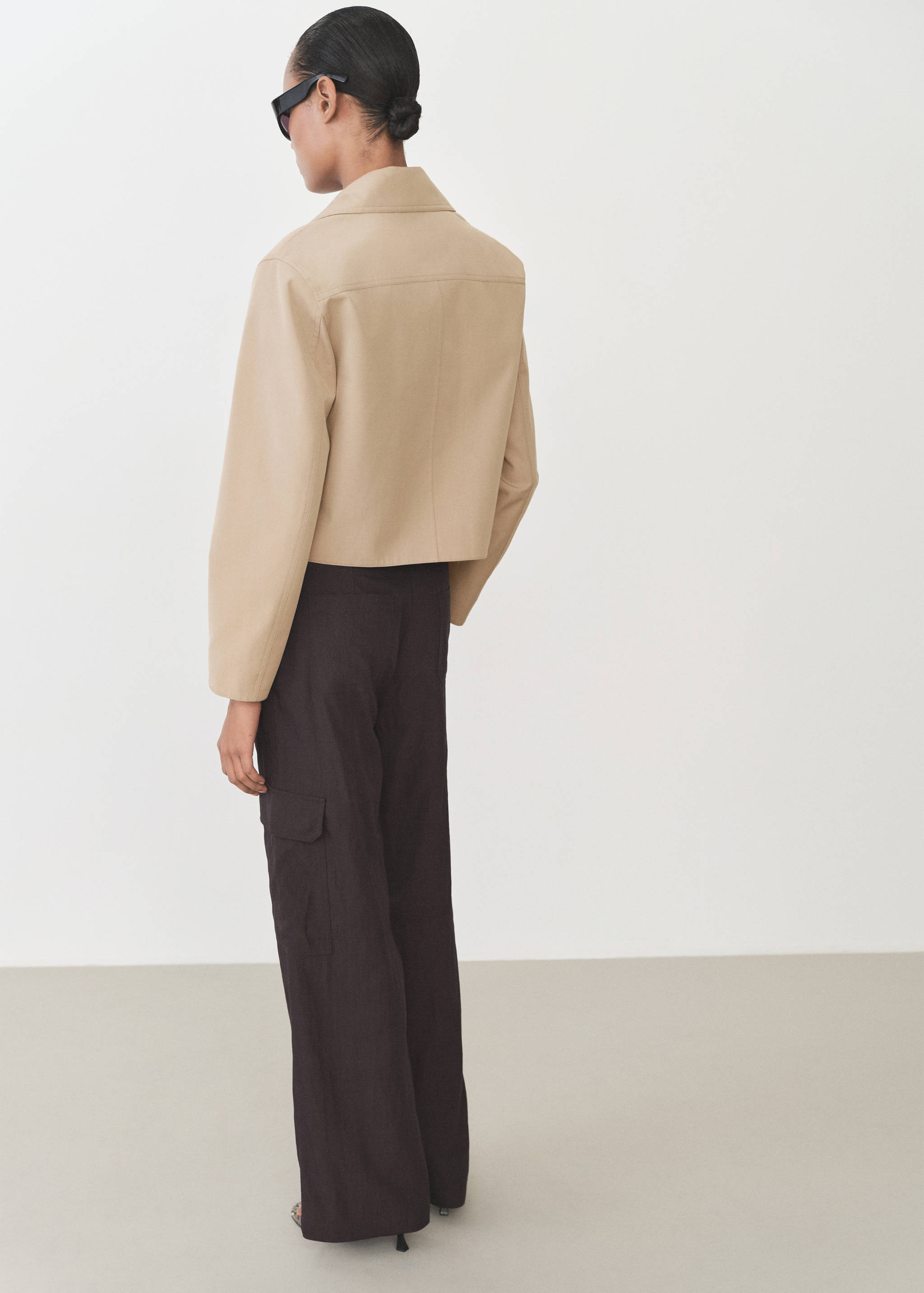 Chaqueta algodón bolsillos - Reverso del artículo