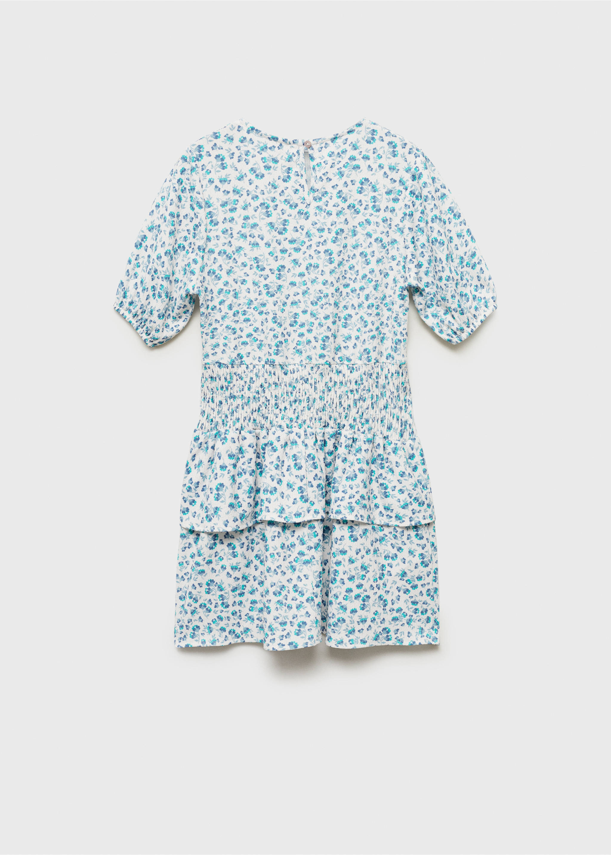 Floral ruffle dress - Reverse of the article, Off White. Ref: 87055954-00.