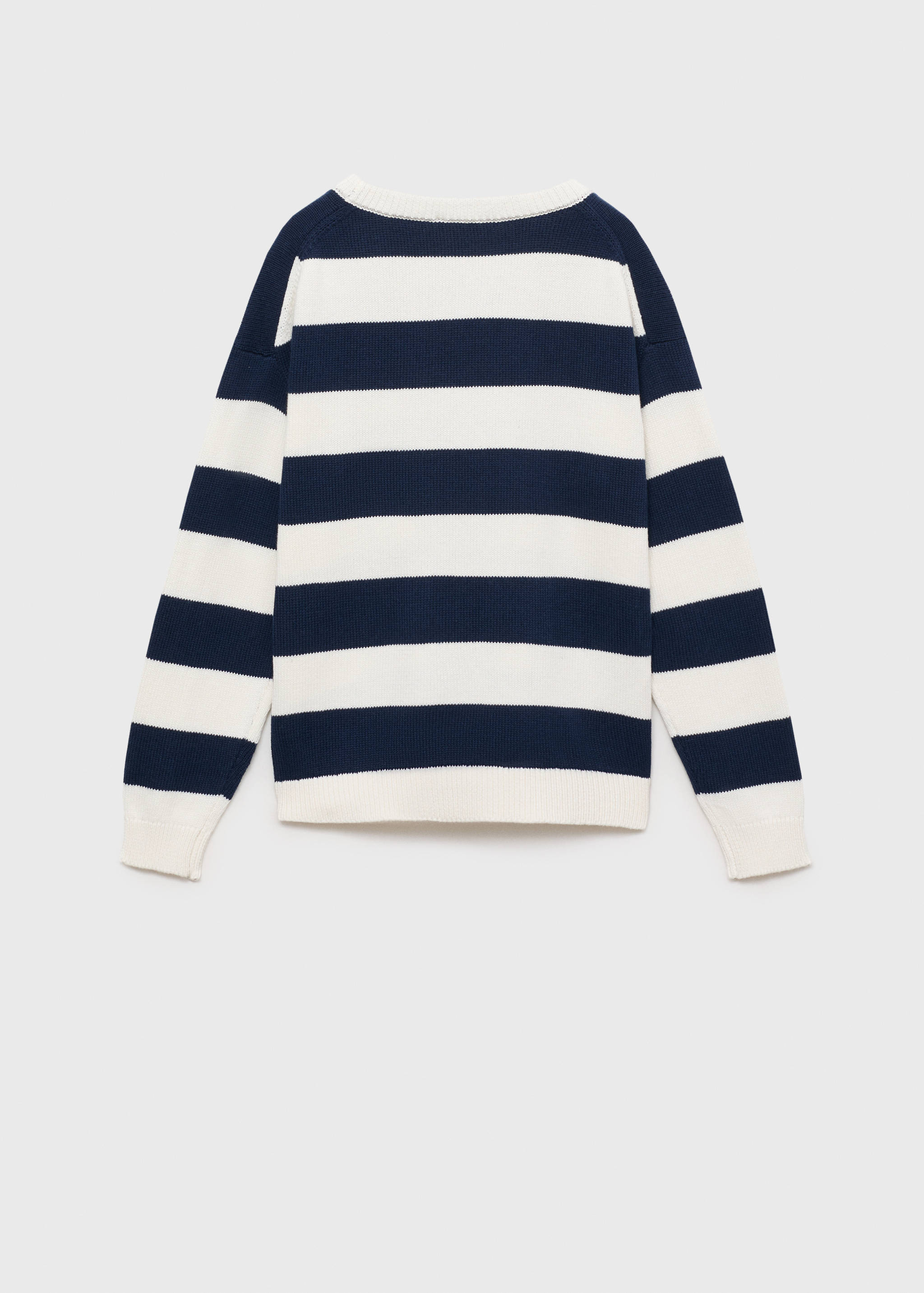 Knit striped sweater - Reverse of the article