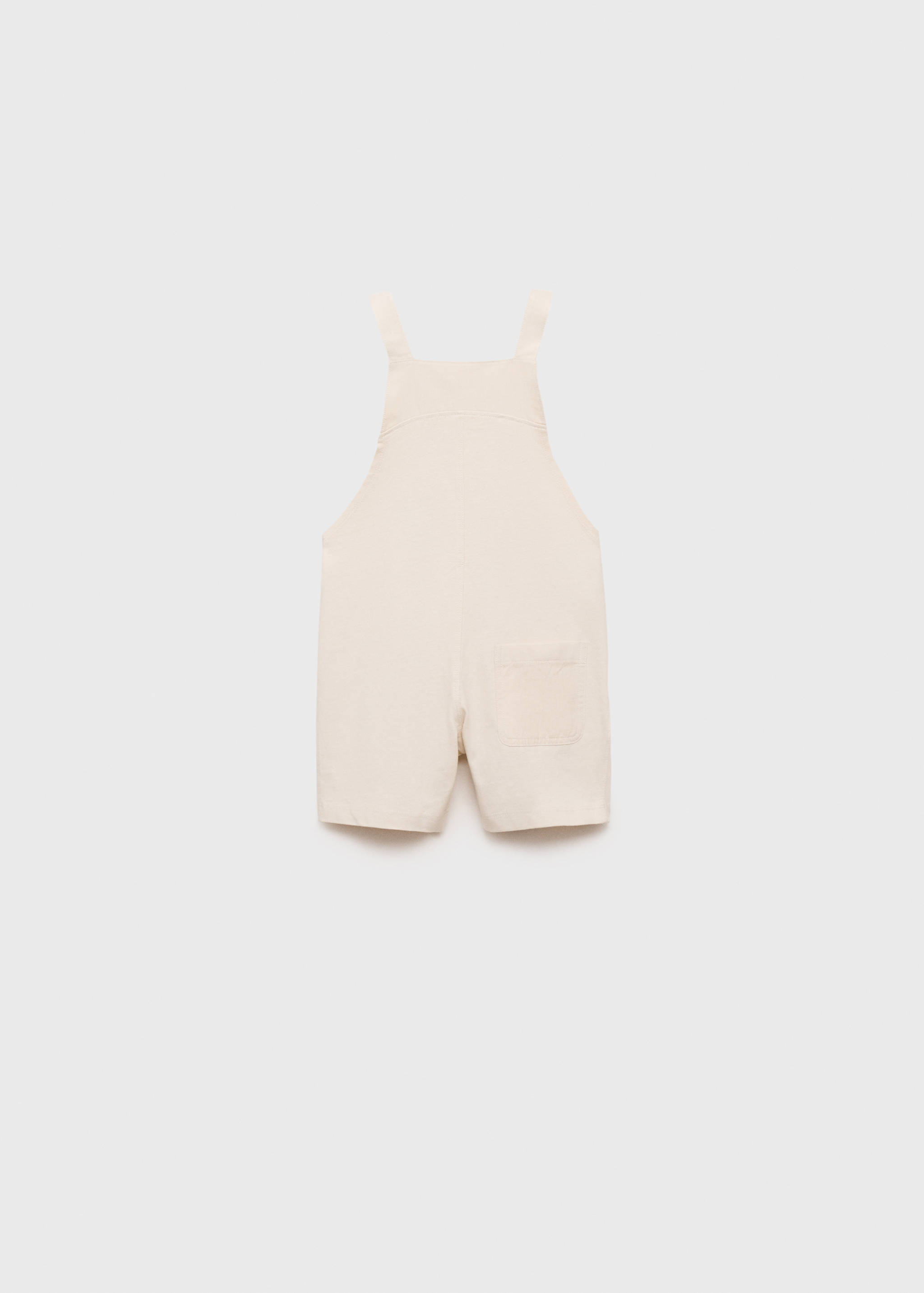 Cotton knit dungarees - Reverse of the article