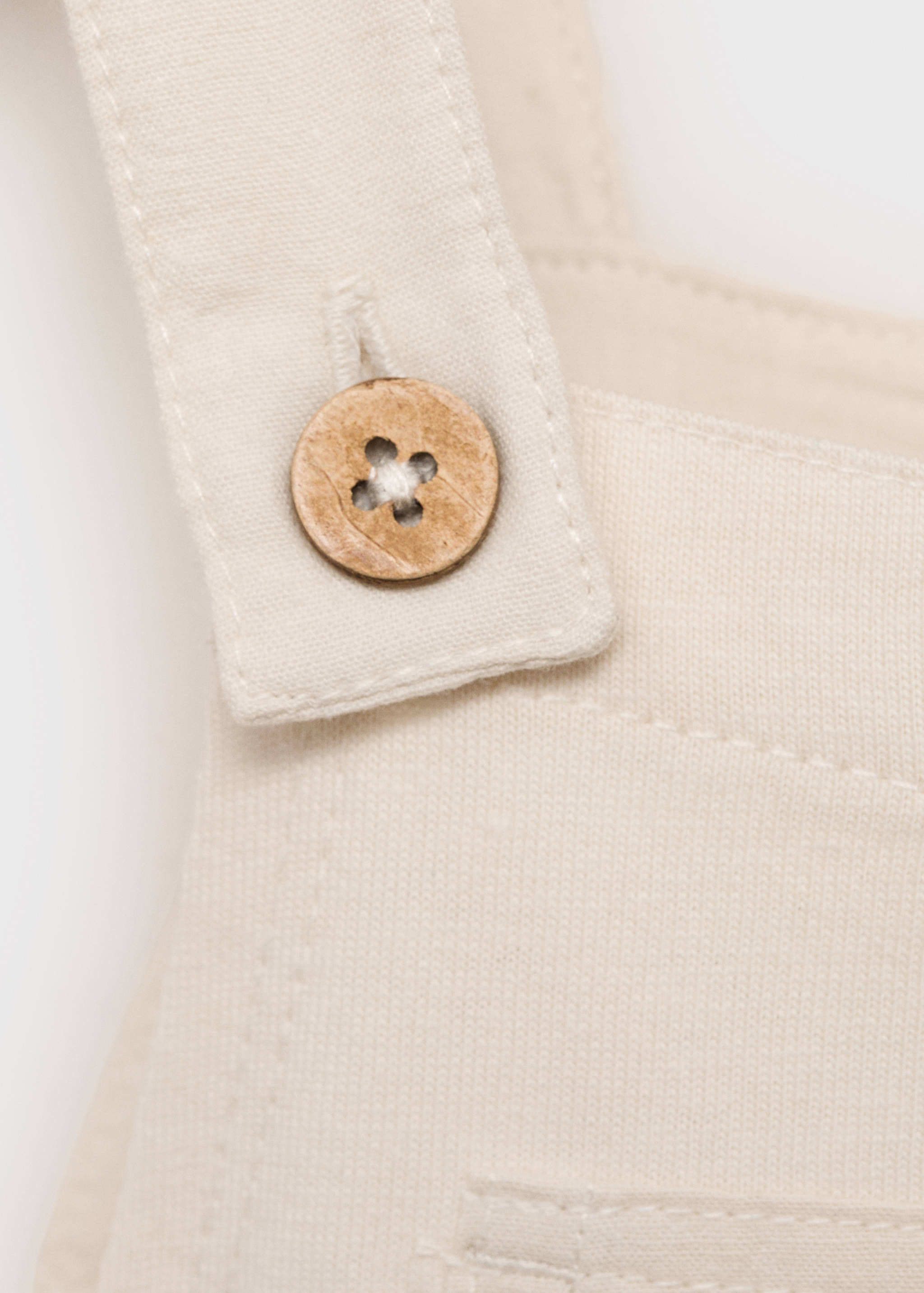Cotton knit dungarees - Details of the article 8