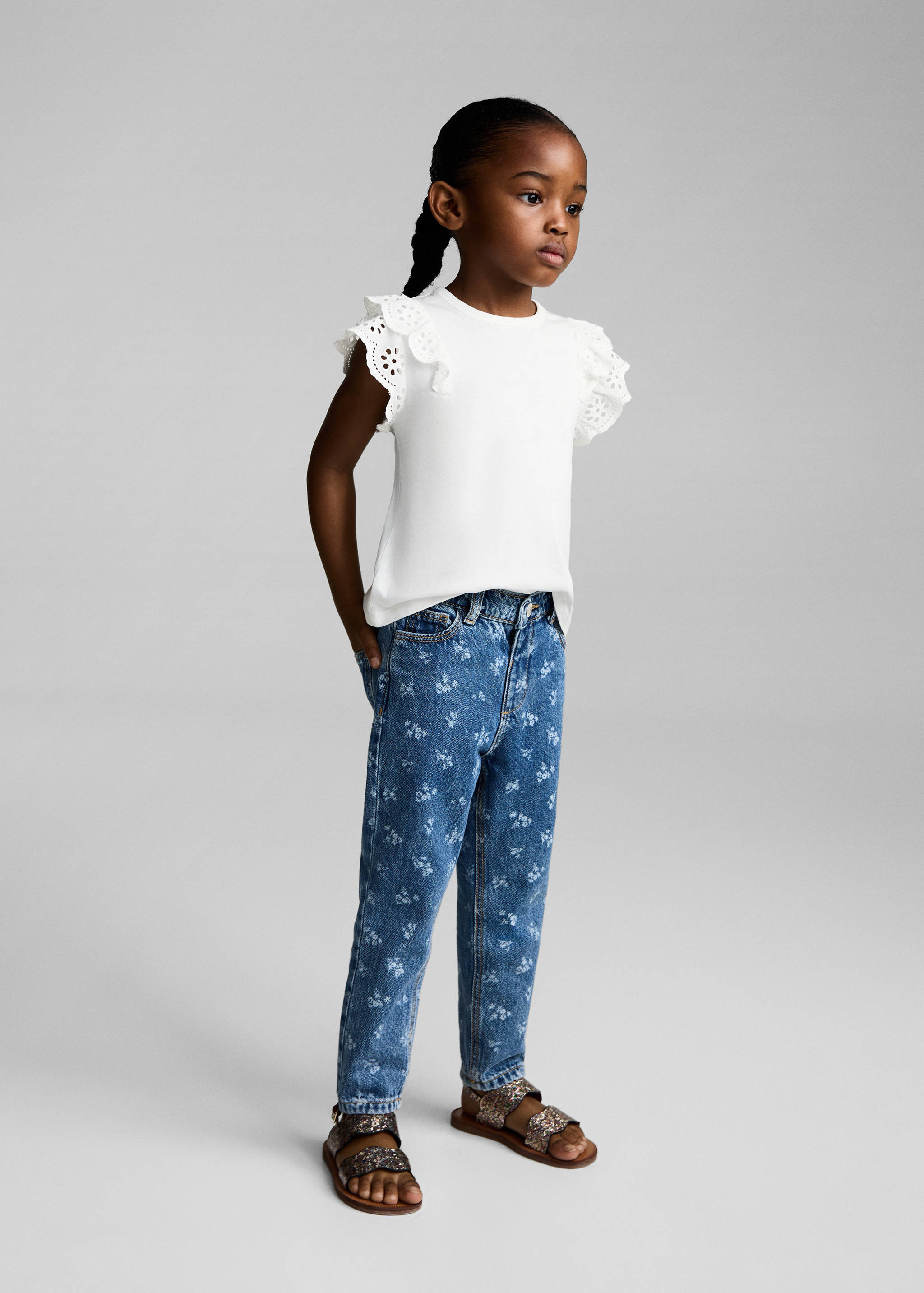 Frills cotton t-shirt - General plane