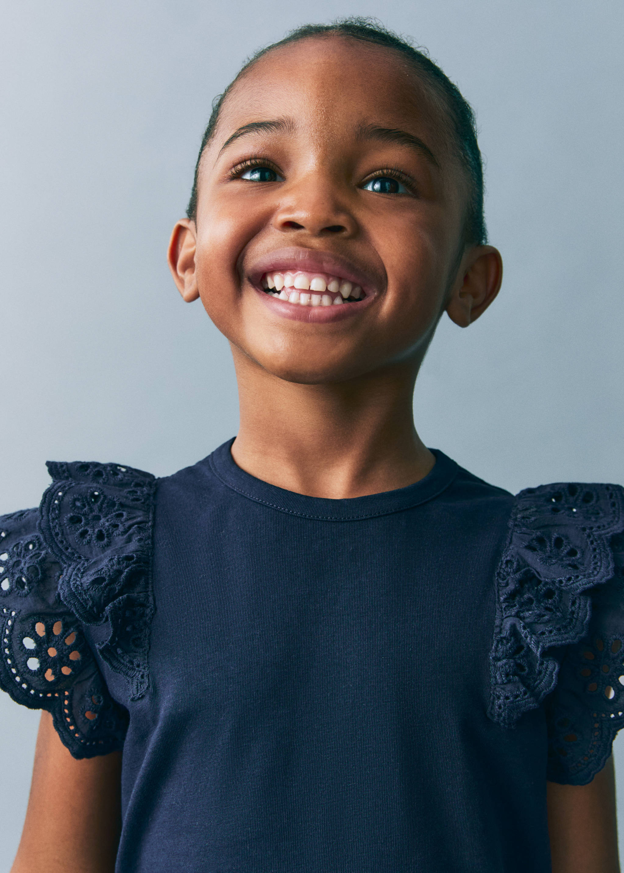 Frills cotton t-shirt - Details of the article 1