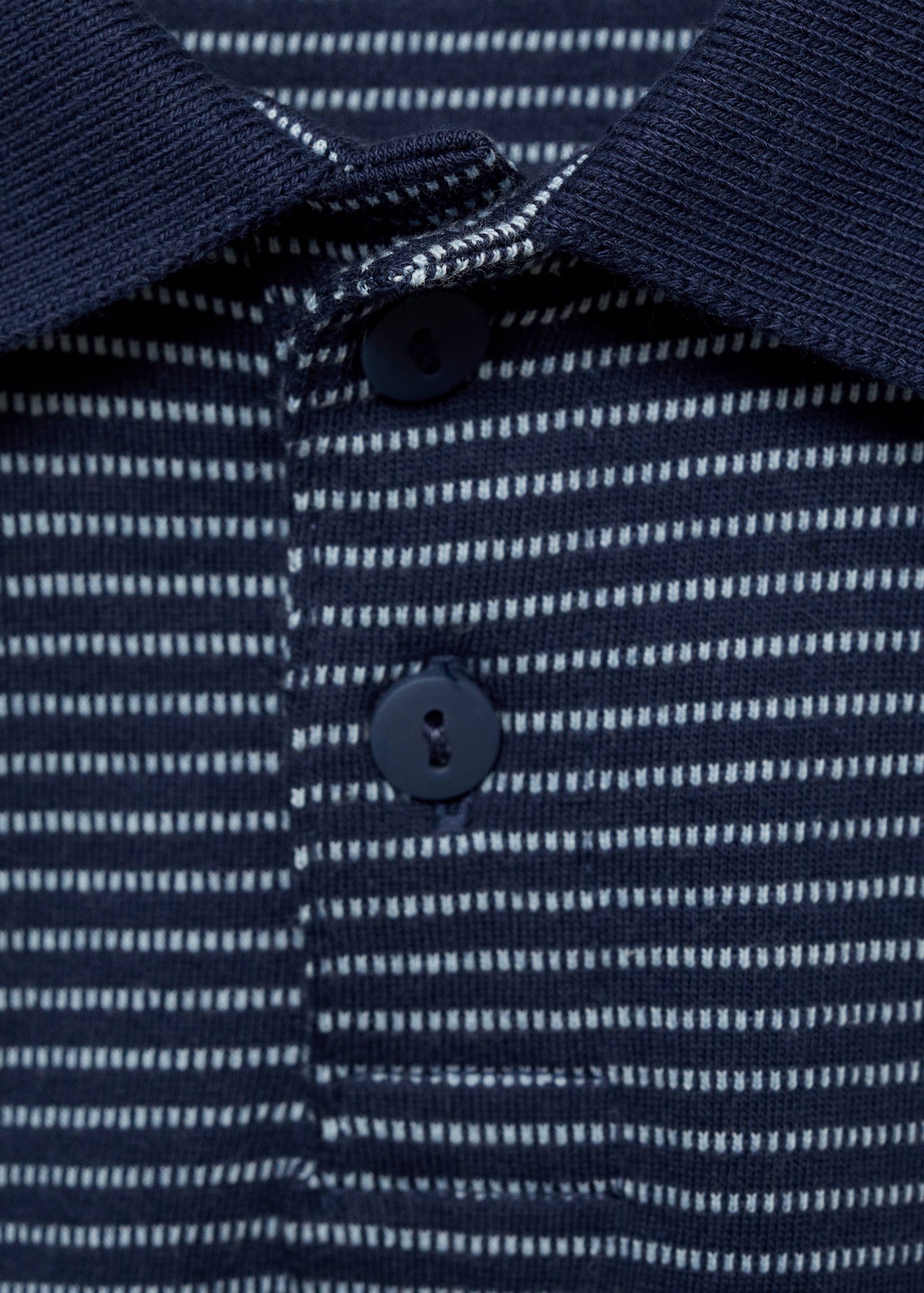 Striped cotton polo shirt - Details of the article 8