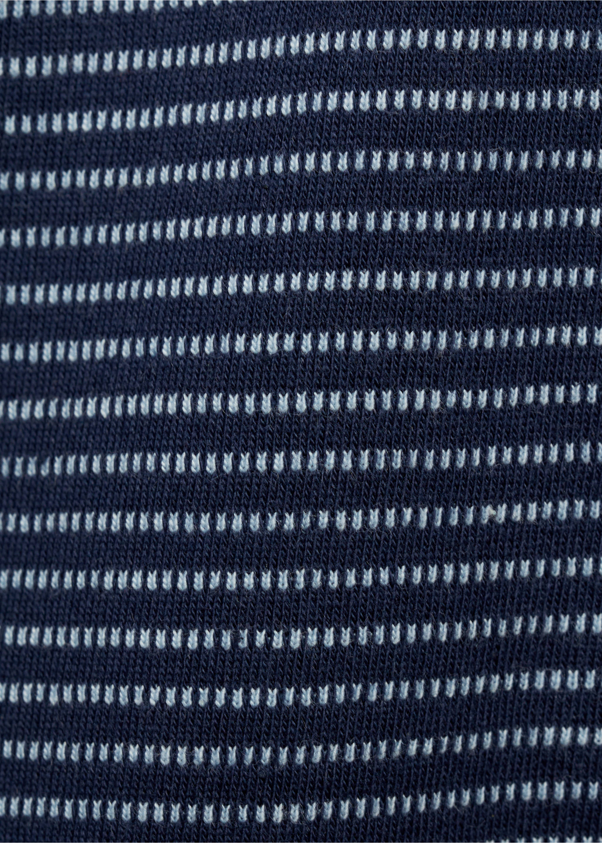 Polo cotó ratlles - Detall de l'article 0, Blau marí fosc. Ref: 87055960-00.