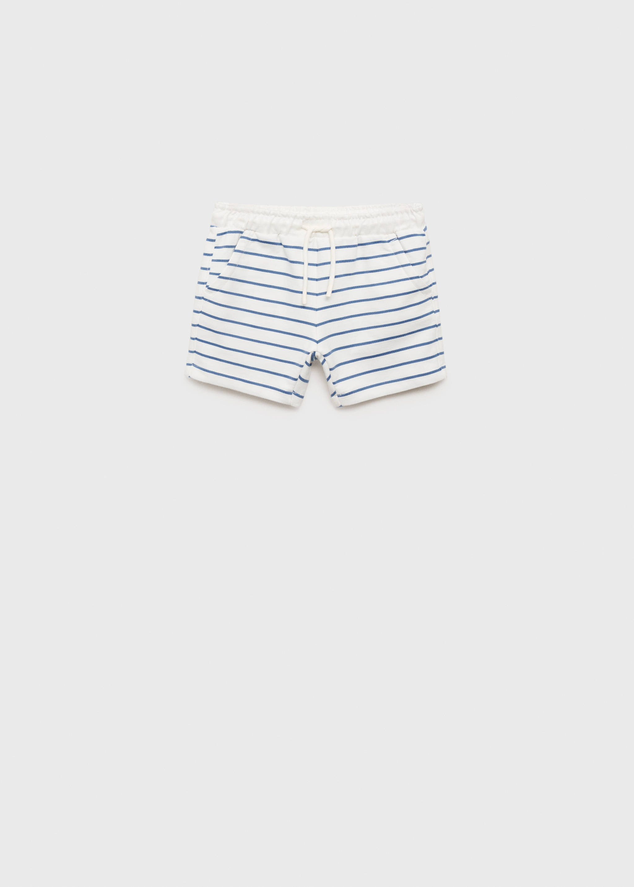 Striped cotton Bermuda shorts - Article without model
