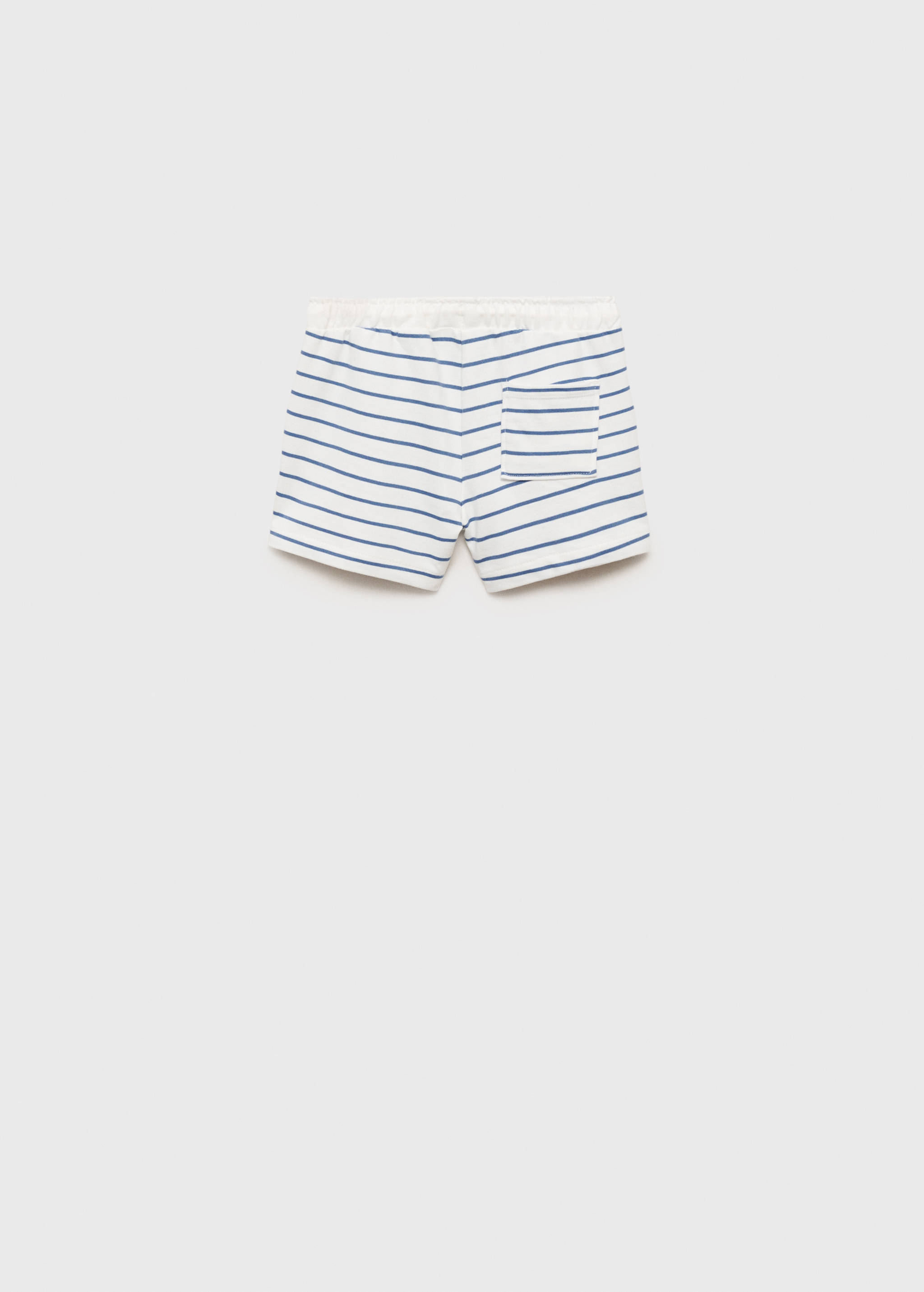 Striped cotton Bermuda shorts - Reverse of the article