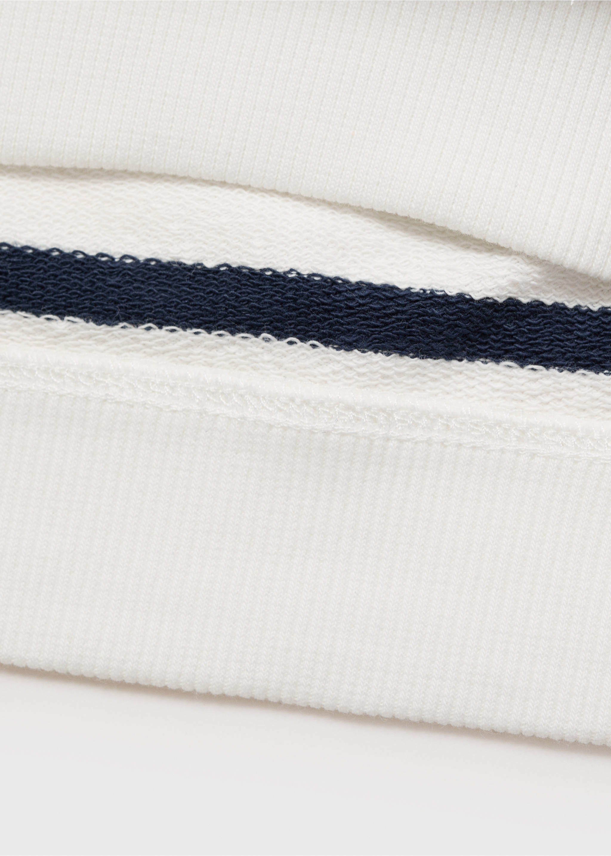 Gestreiftes Baumwoll-Sweatshirt - Detail des Artikels 0, Dunkles Marineblau. Ref: 87055962-00.