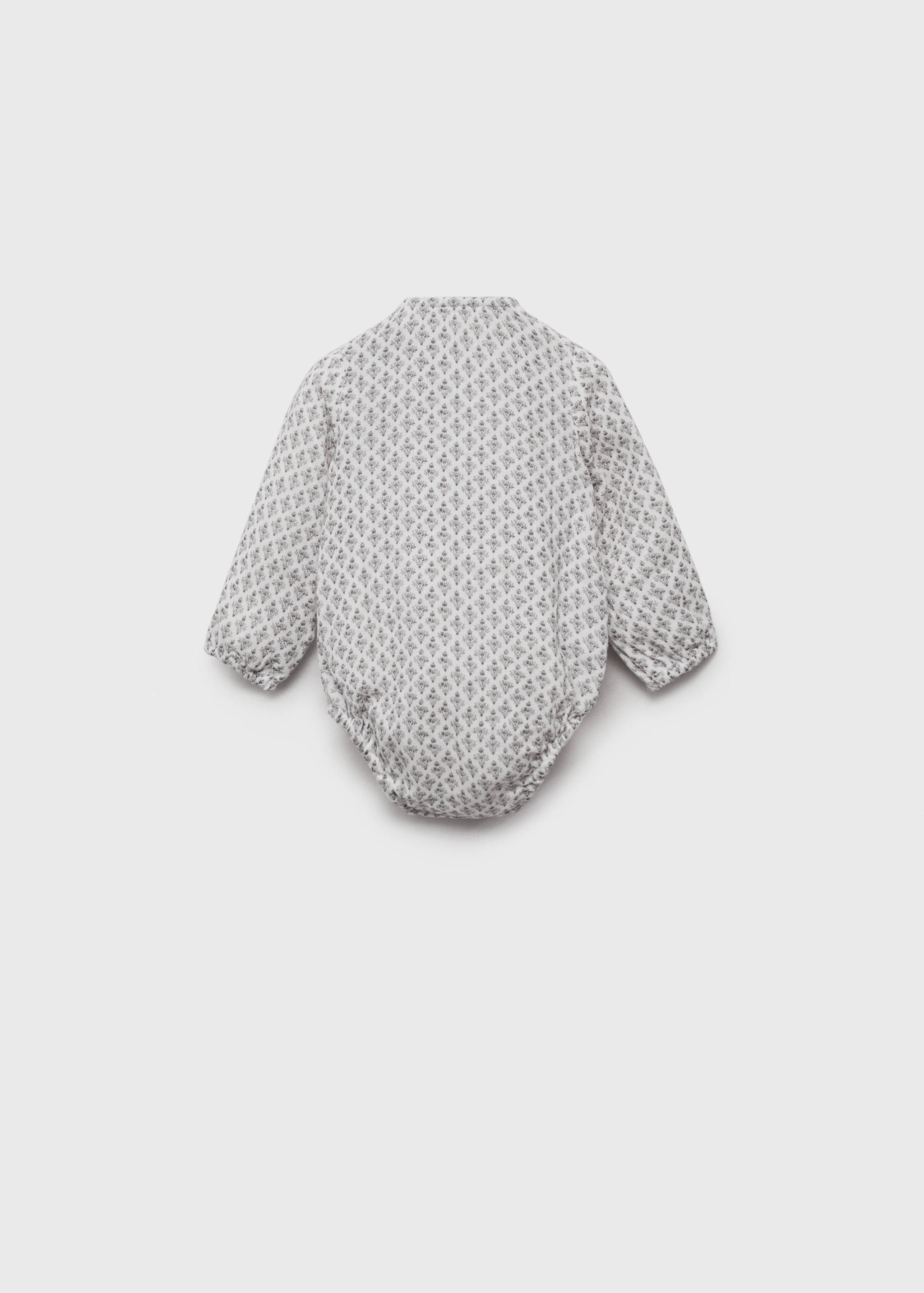 Printed crossover romper suit - Reverse of the article