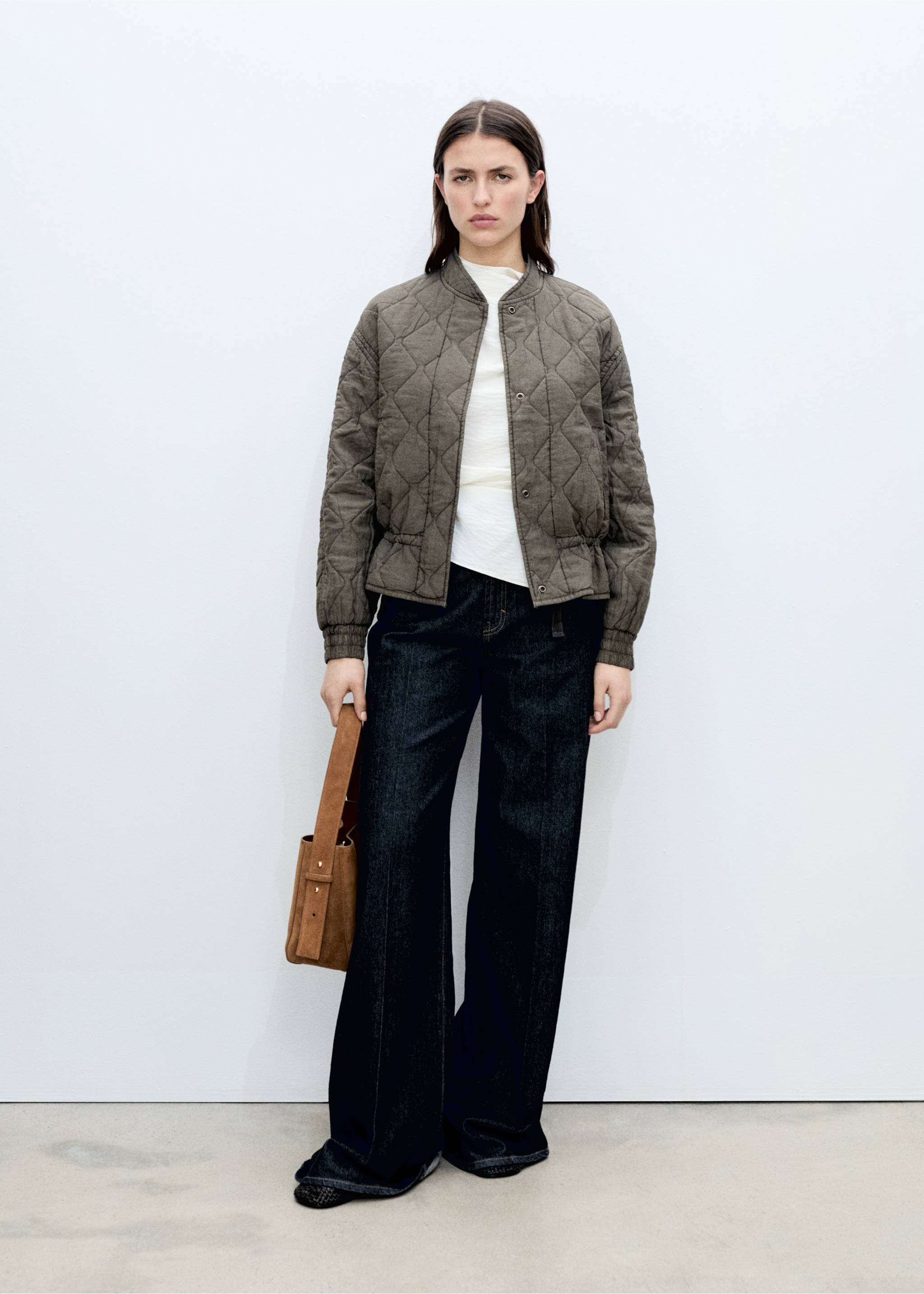 Quilted bomber jacket - General plane, Grey. Ref: 87055968-00.