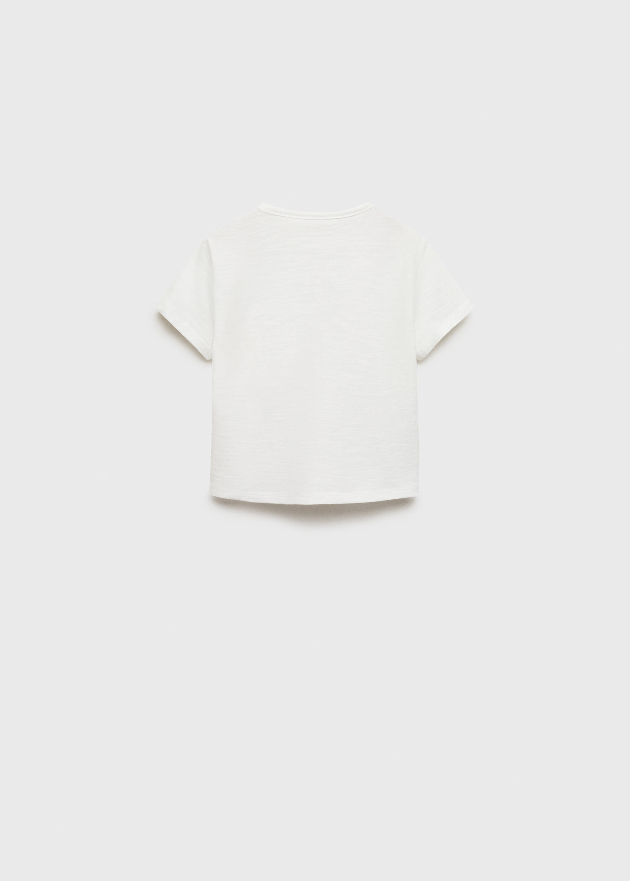 T-shirt coton motif en relief - Verso de l’article