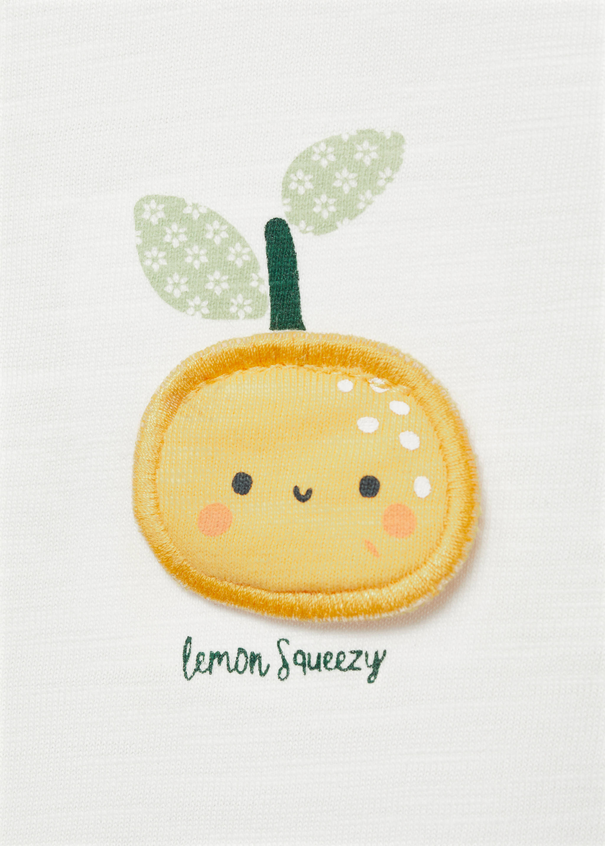 T-shirt coton motif en relief - Détail de l'article 0