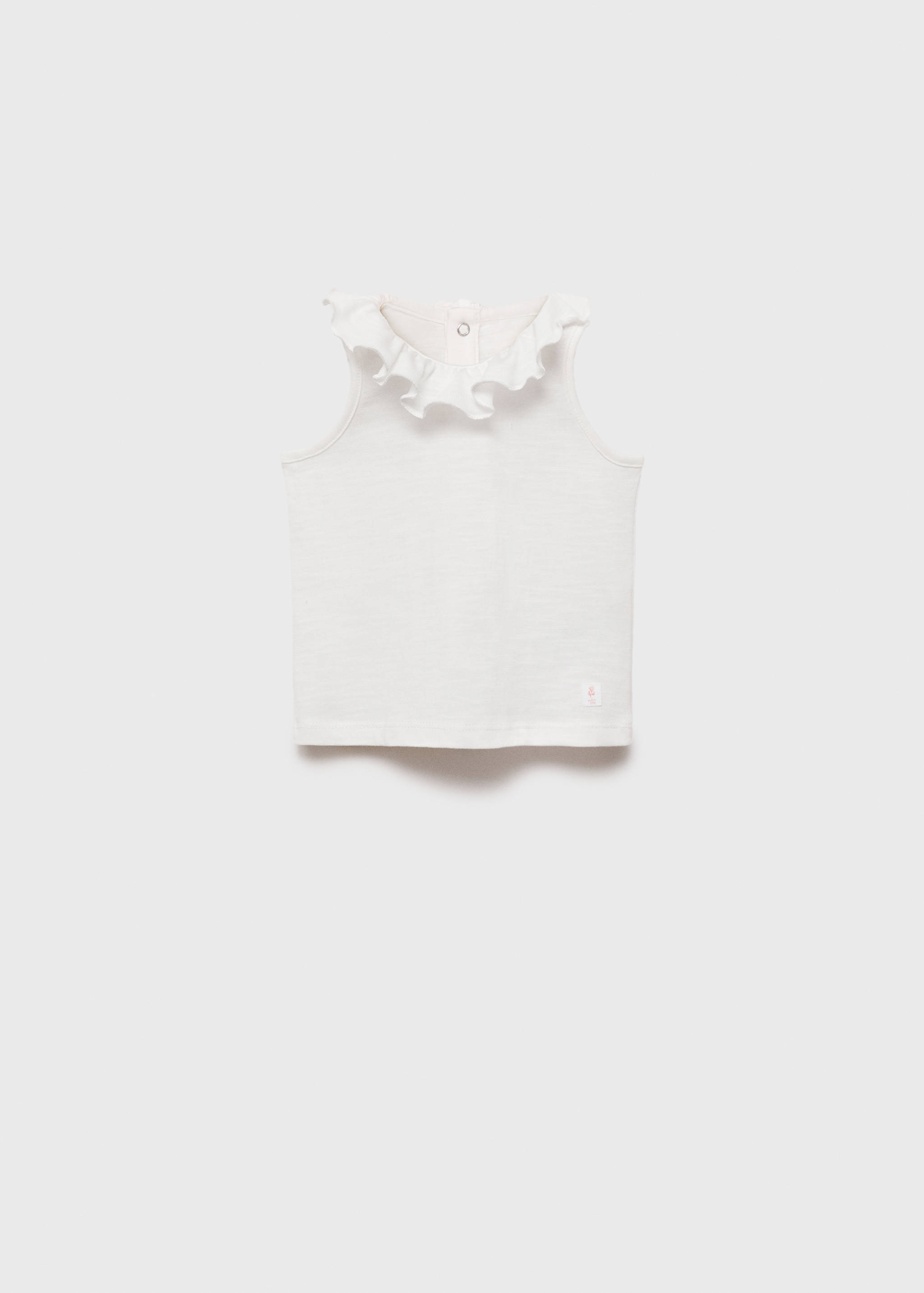 Baumwollshirt mit Rüschenkragen - Artikel ohne Model