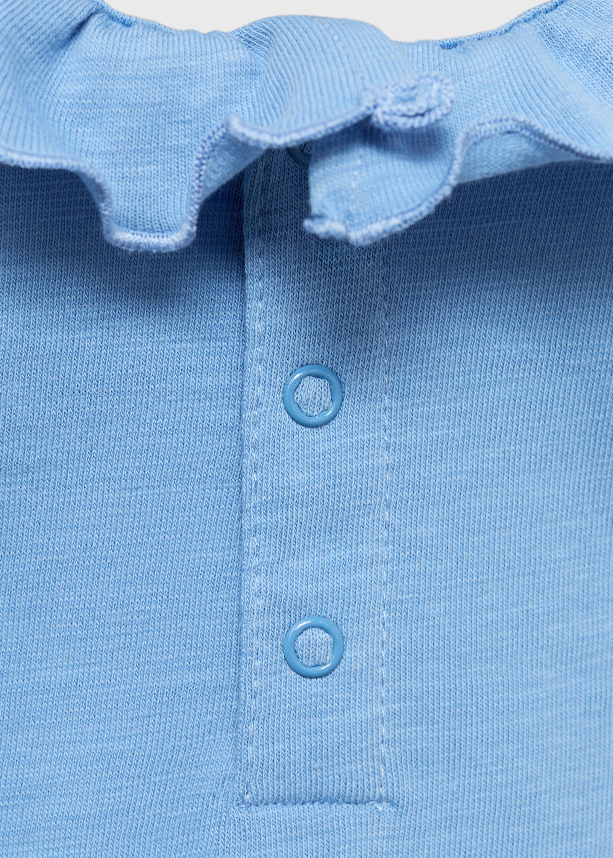 T-shirt en coton à col à volants - Détail de l'article 0