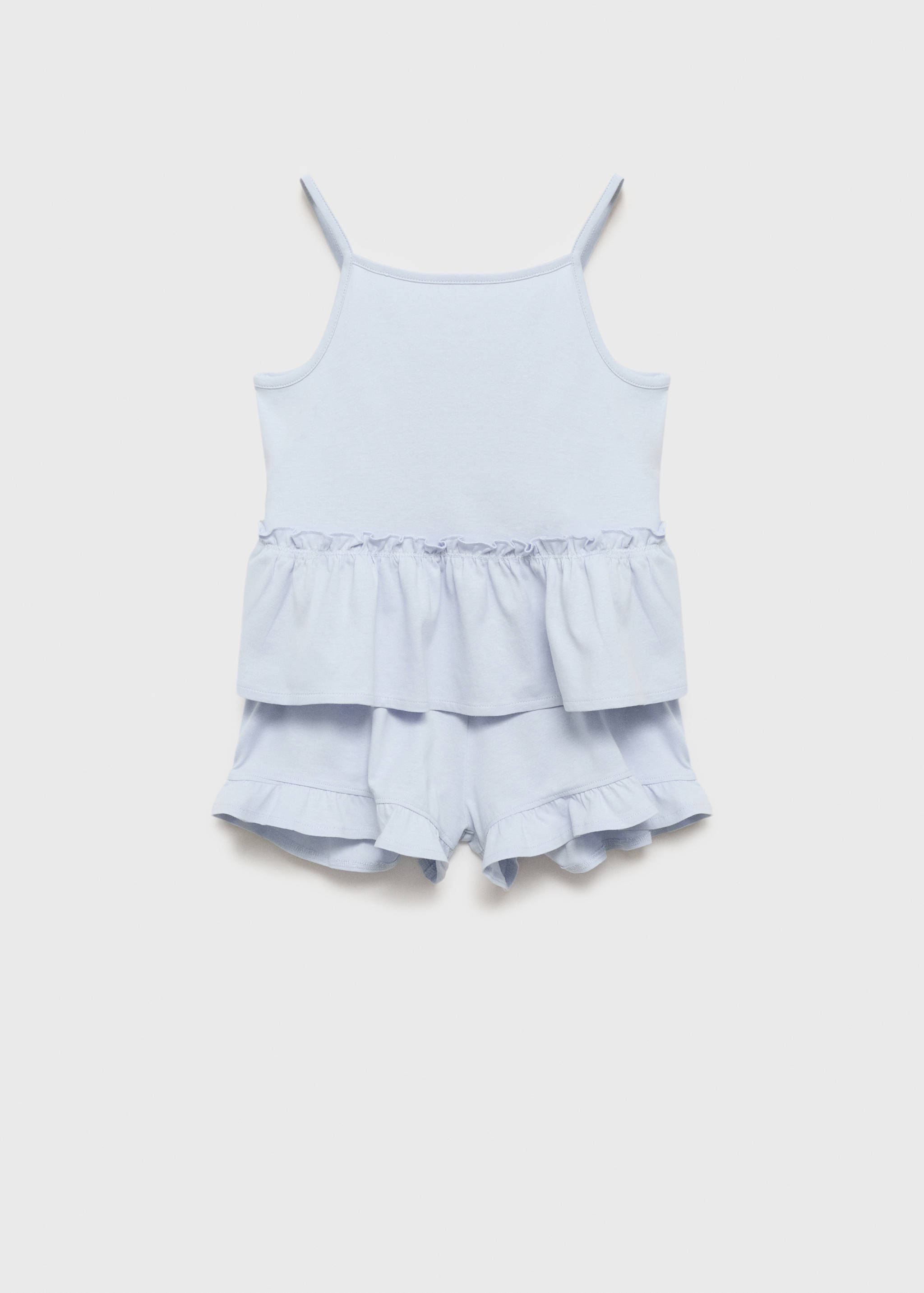 Pajama shorts with ruffles - Article without model