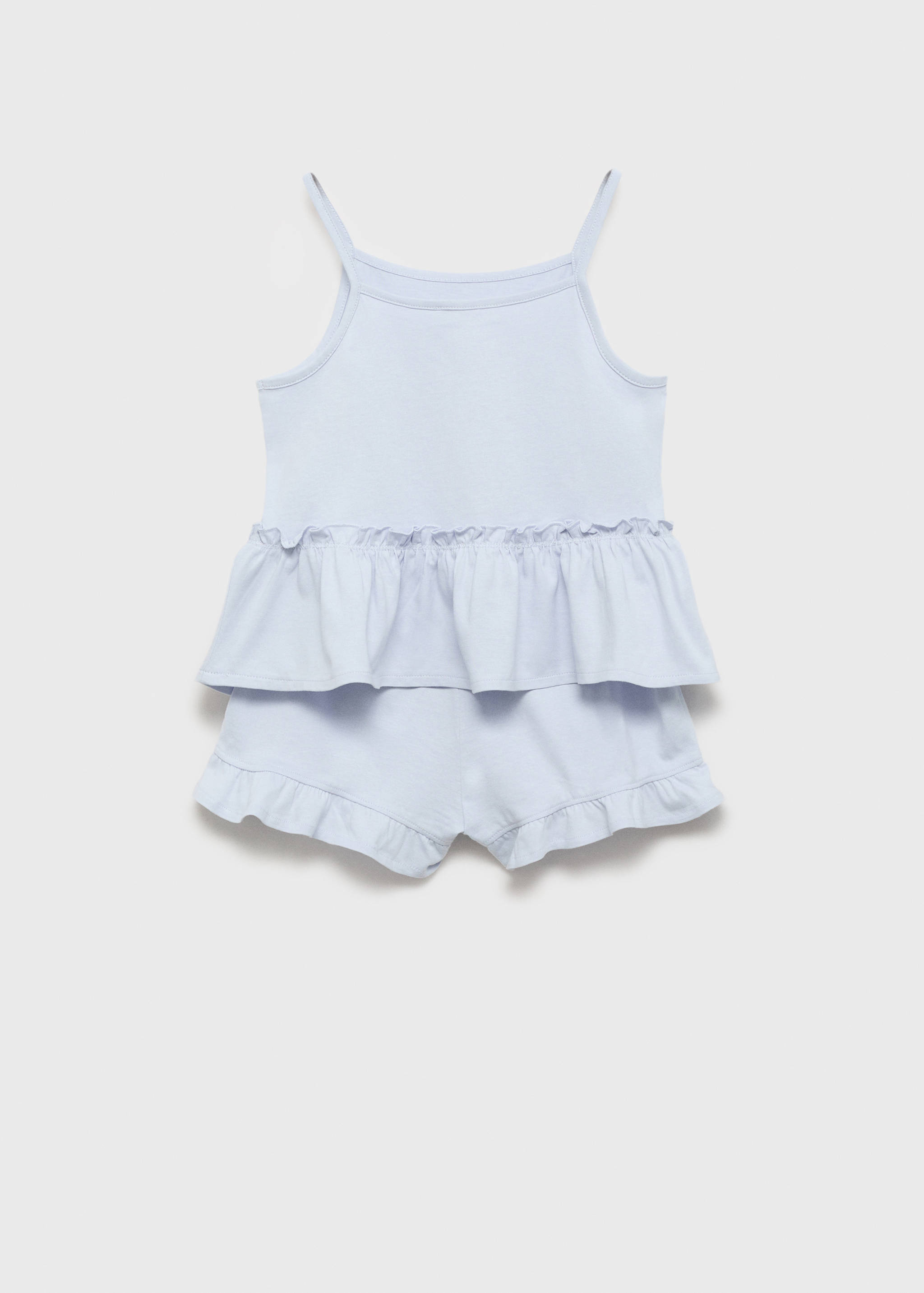 Pajama shorts with ruffles - Reverse of the article